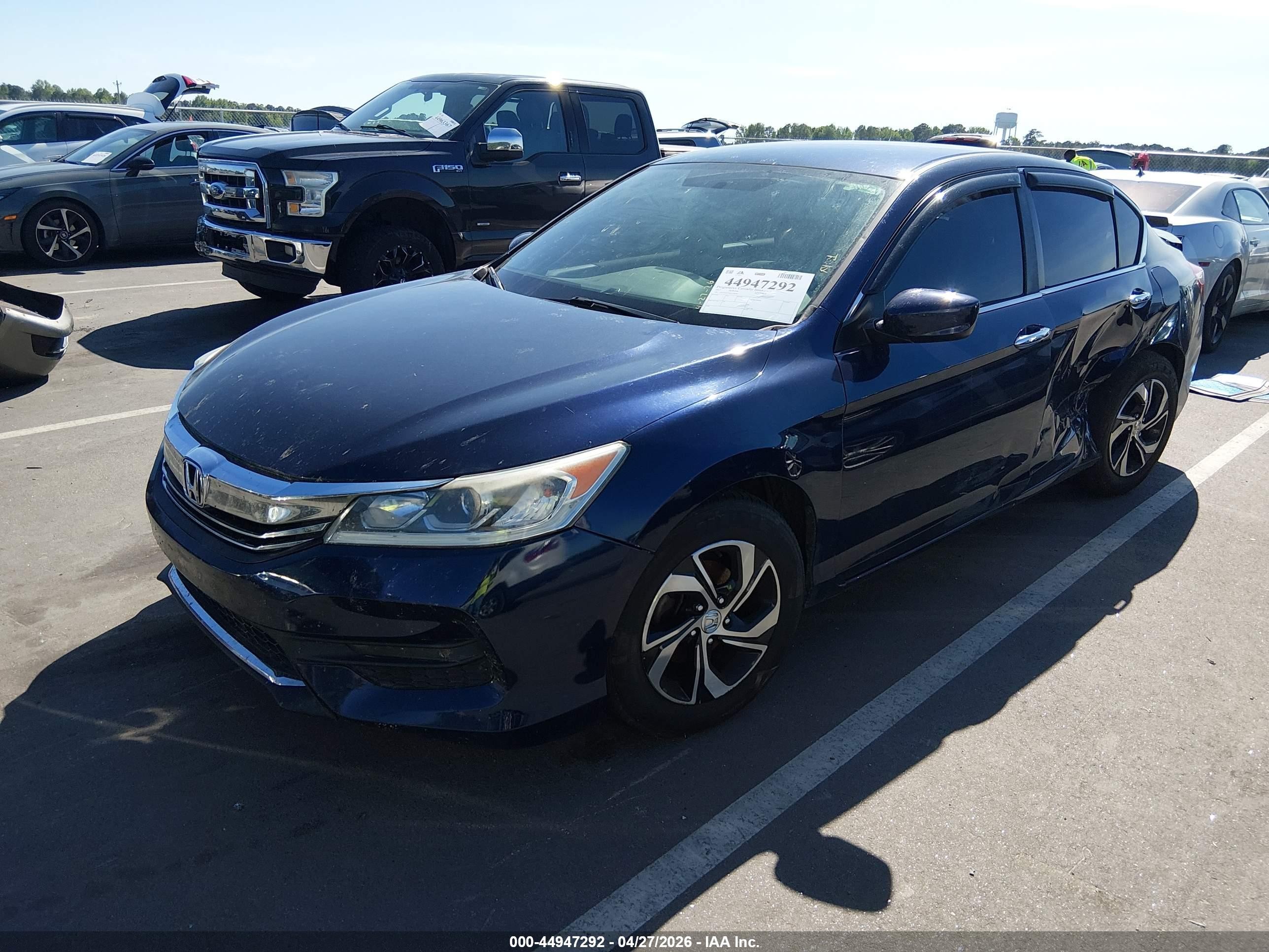 2017 Honda Accord Lx Синий vin: 1HGCR2F39HA299981