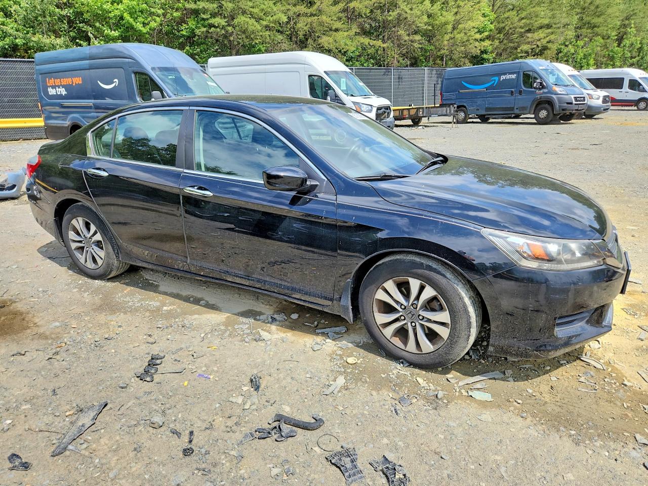 2013 Honda Accord Lx Black vin: 1HGCR2F3XDA001397