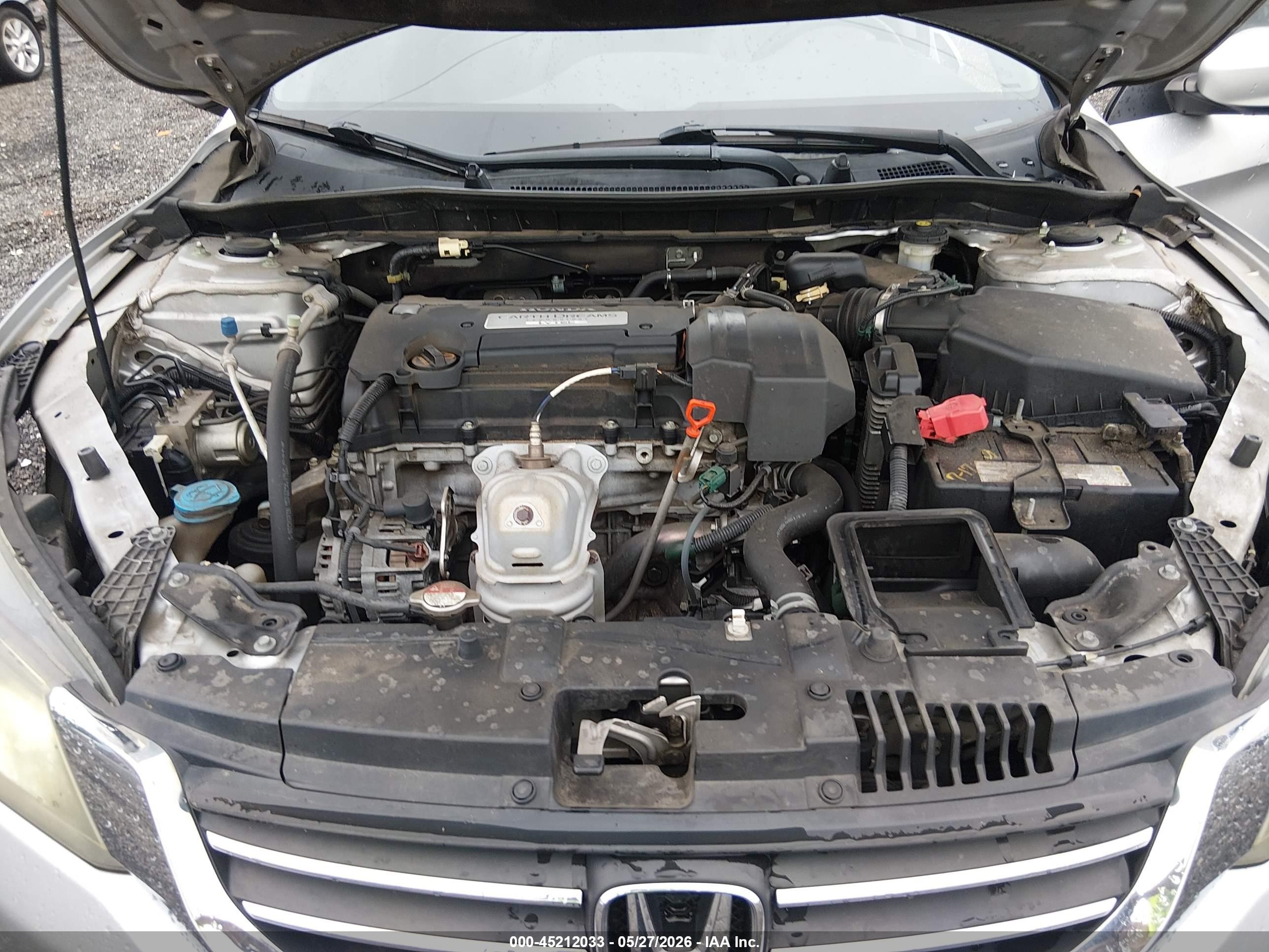 2013 Honda Accord Lx Silver vin: 1HGCR2F3XDA024503