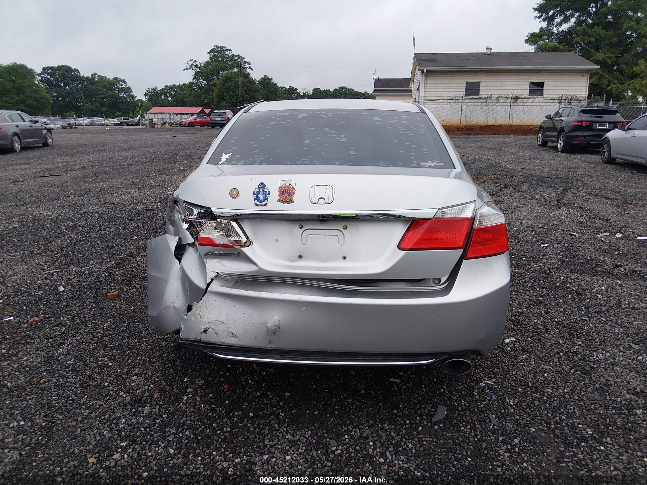 2013 Honda Accord Lx Silver vin: 1HGCR2F3XDA024503