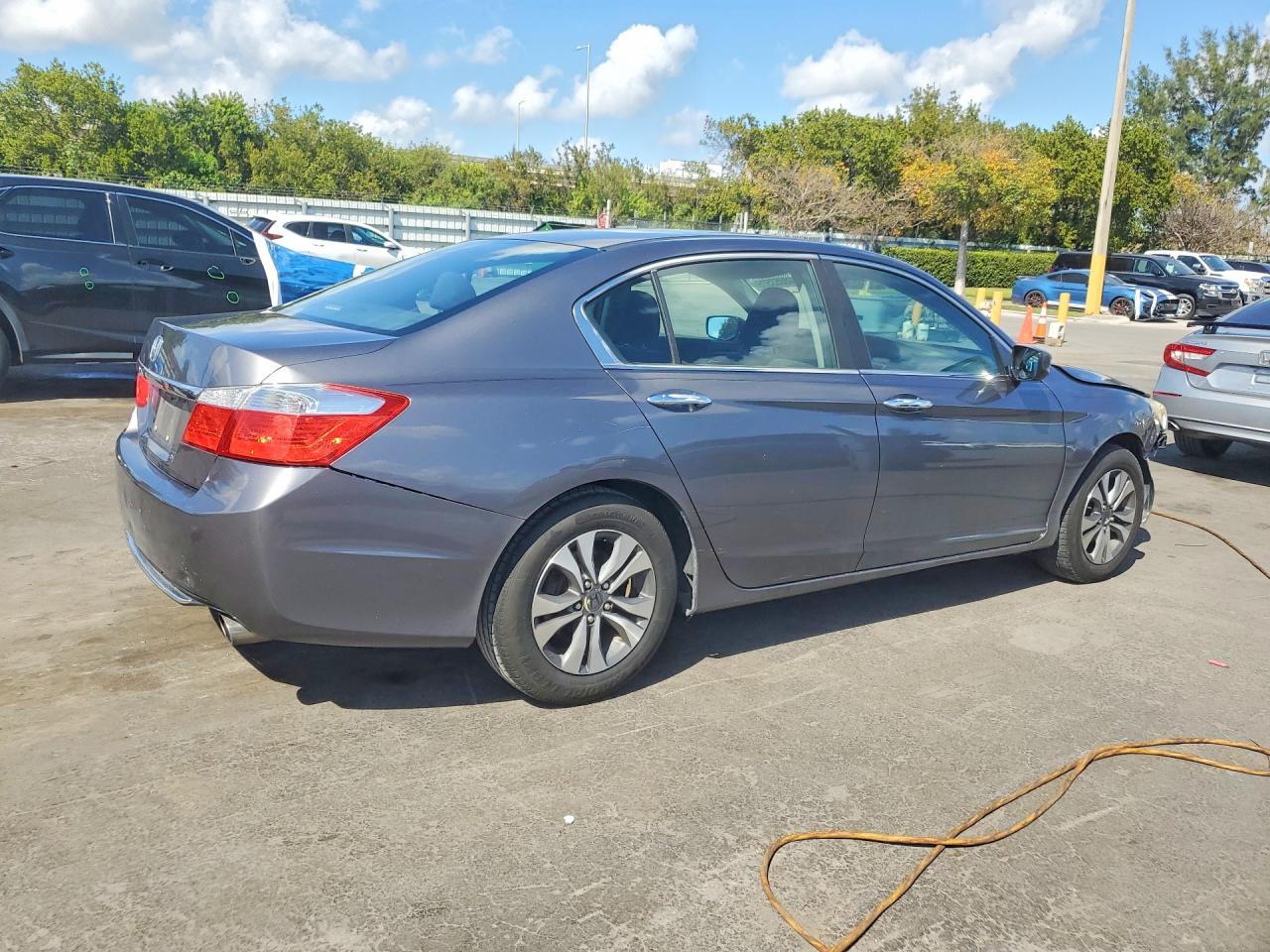 2013 Honda Accord Lx Gray vin: 1HGCR2F3XDA055850