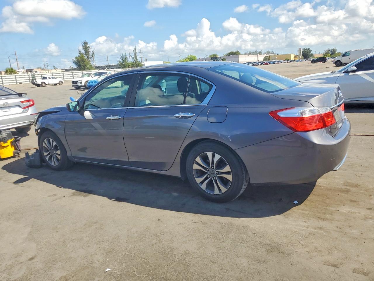 2013 Honda Accord Lx Gray vin: 1HGCR2F3XDA055850