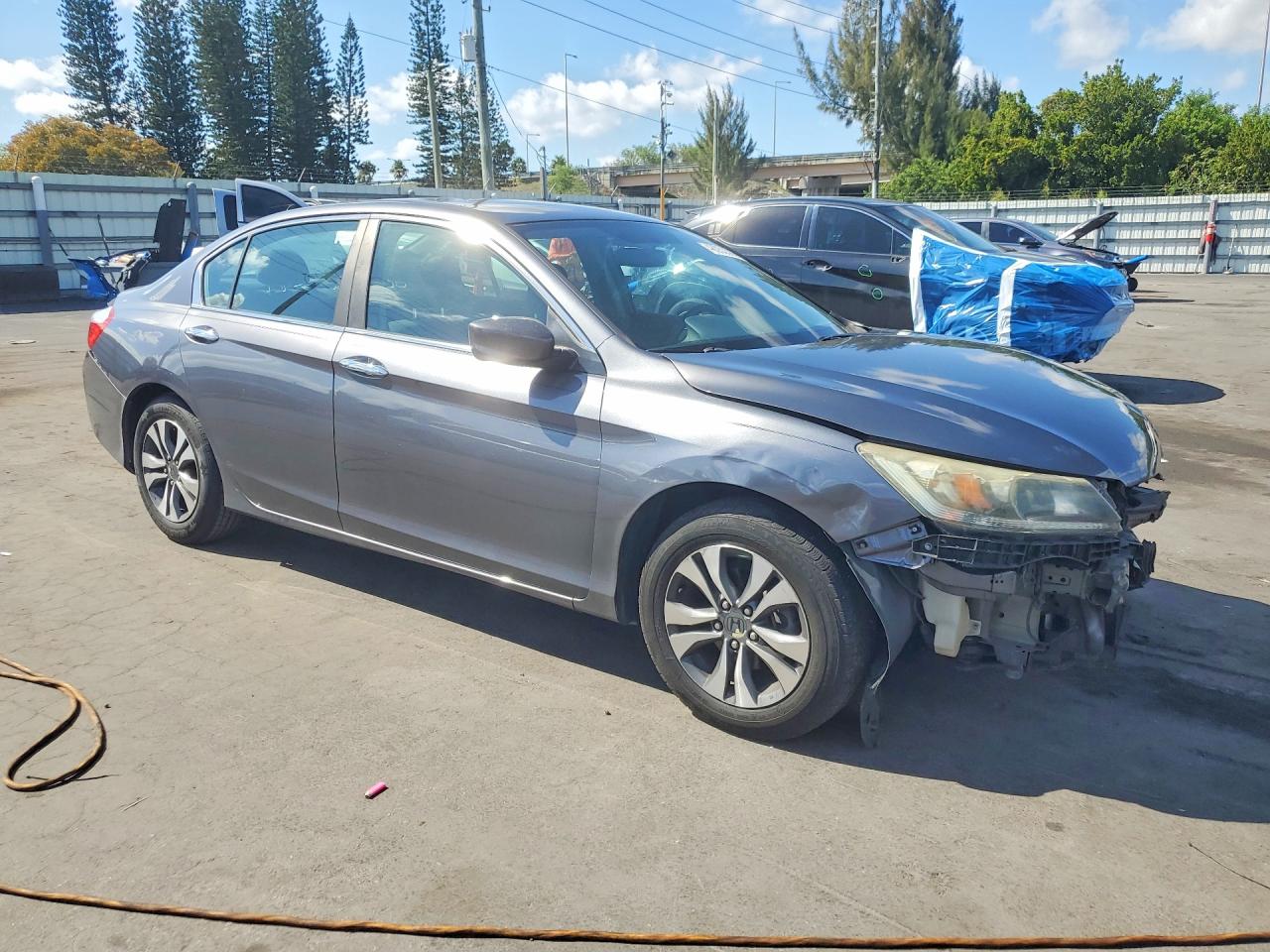 2013 Honda Accord Lx Gray vin: 1HGCR2F3XDA055850