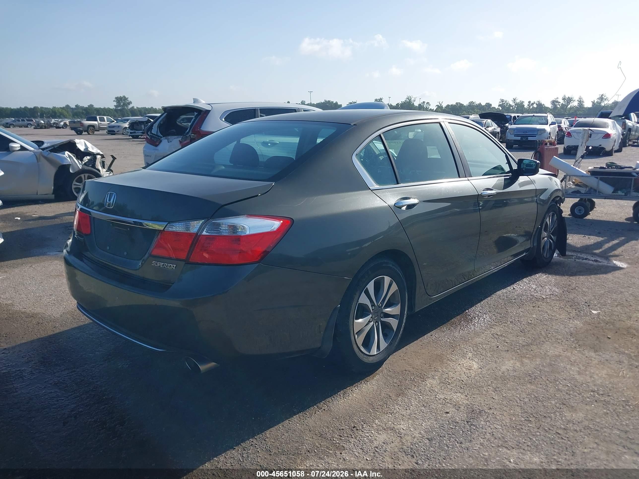 2013 Honda Accord Lx Gray vin: 1HGCR2F3XDA086290