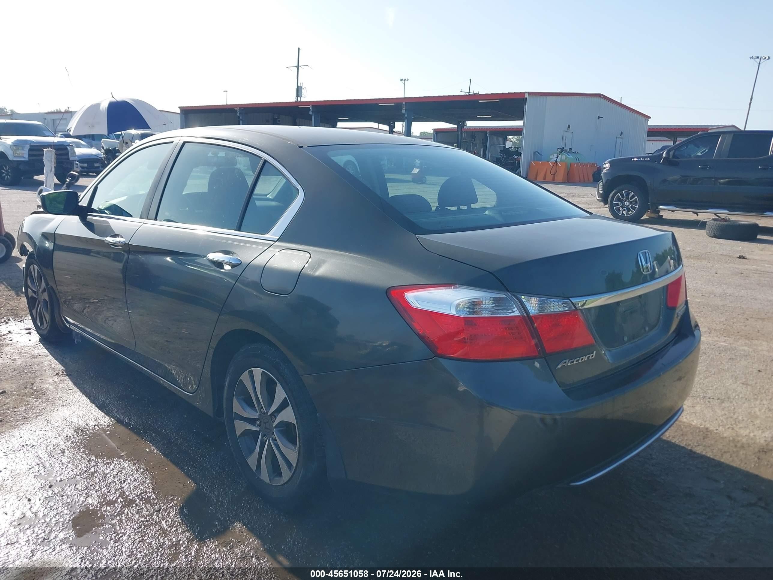 2013 Honda Accord Lx Gray vin: 1HGCR2F3XDA086290