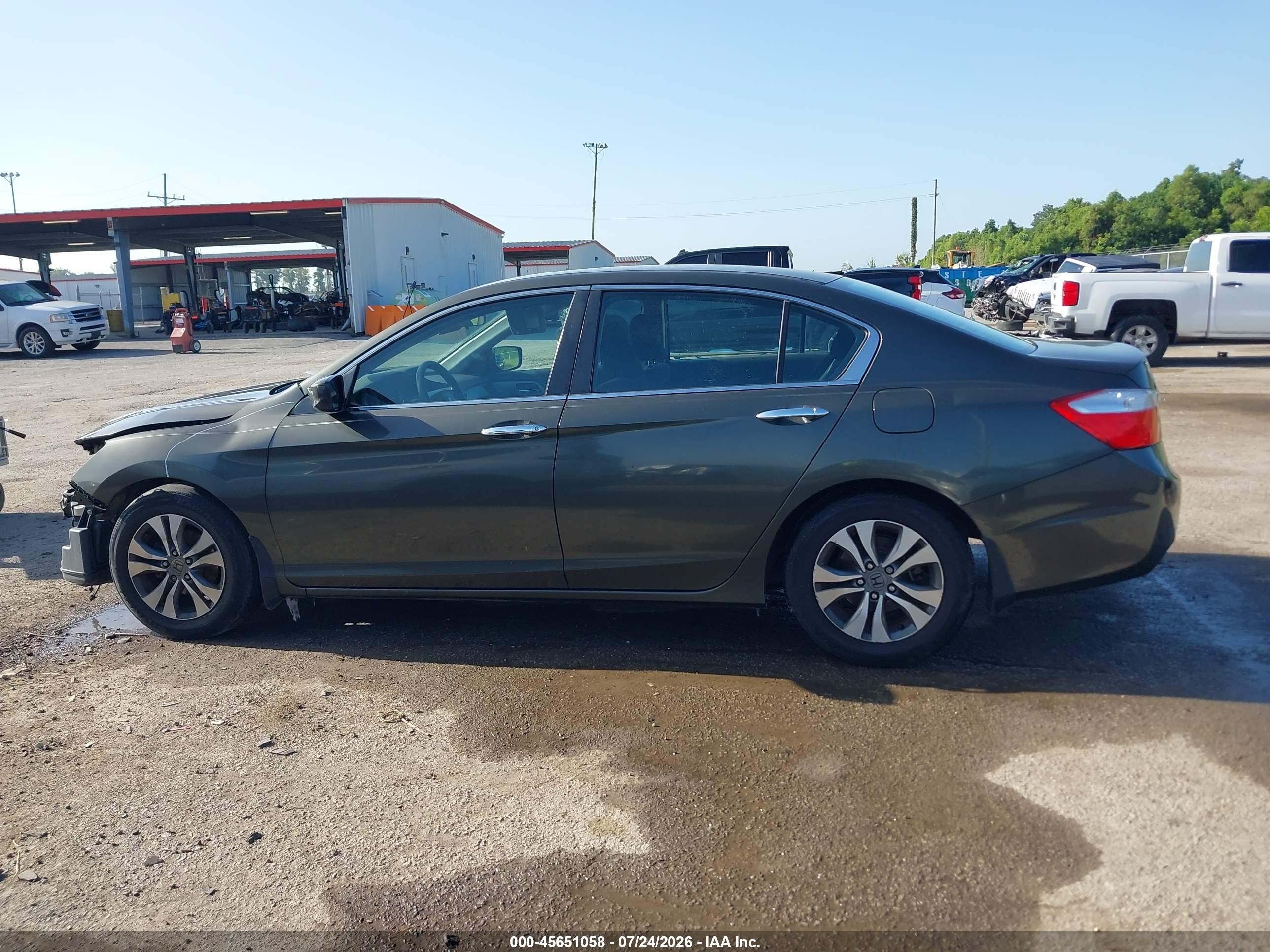2013 Honda Accord Lx Gray vin: 1HGCR2F3XDA086290