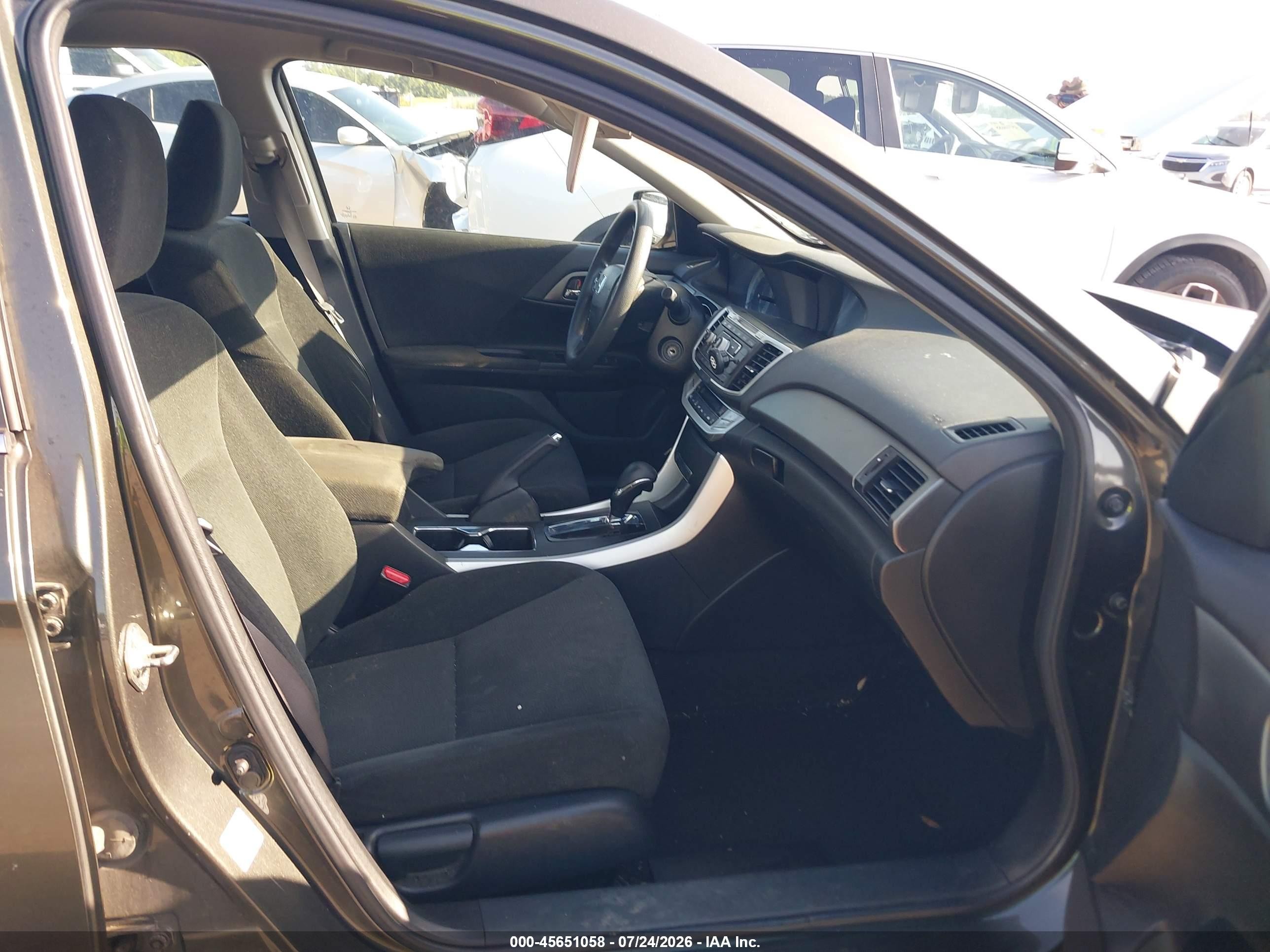 2013 Honda Accord Lx Gray vin: 1HGCR2F3XDA086290
