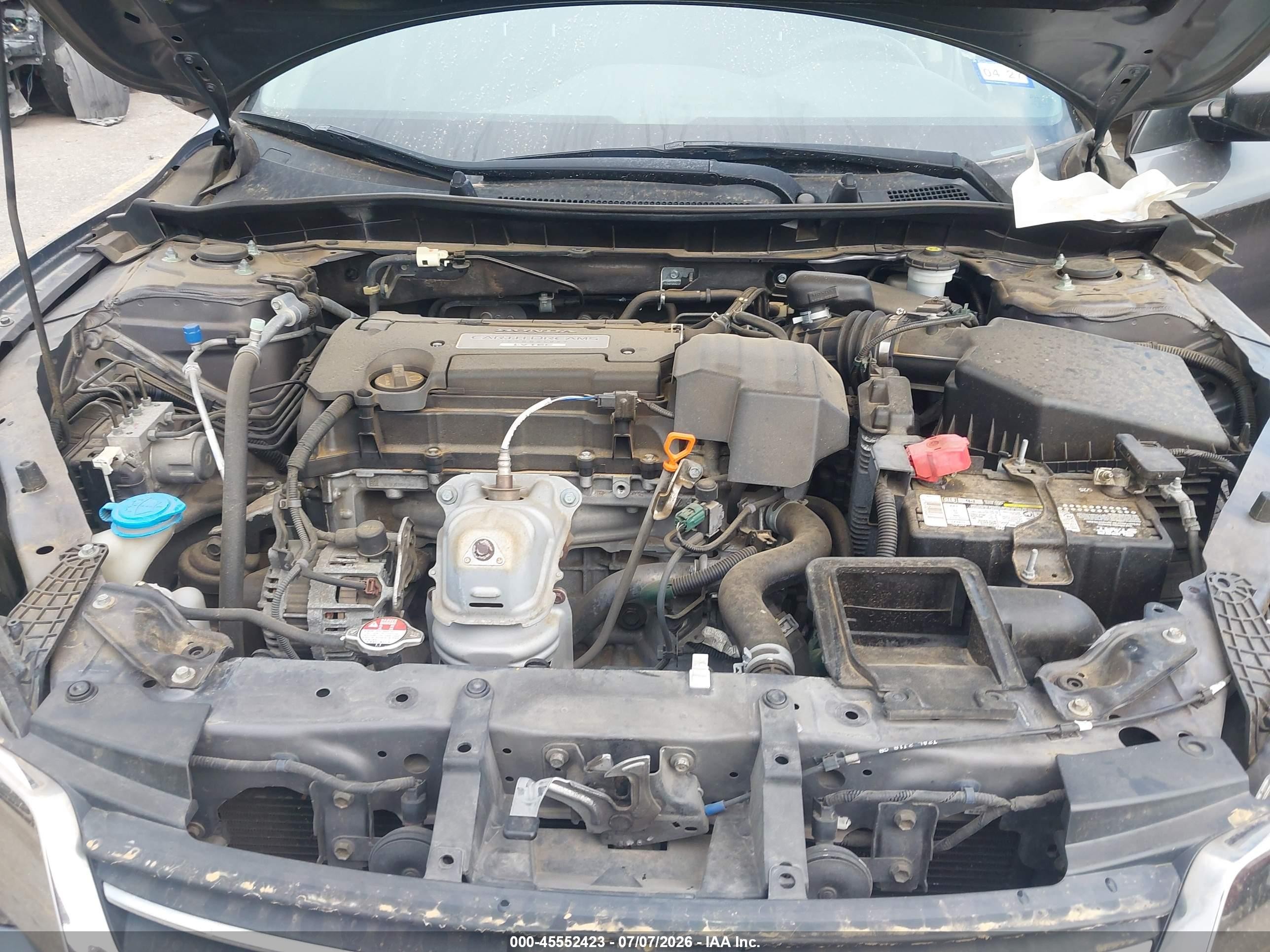 2013 Honda Accord Lx Серый vin: 1HGCR2F3XDA093630