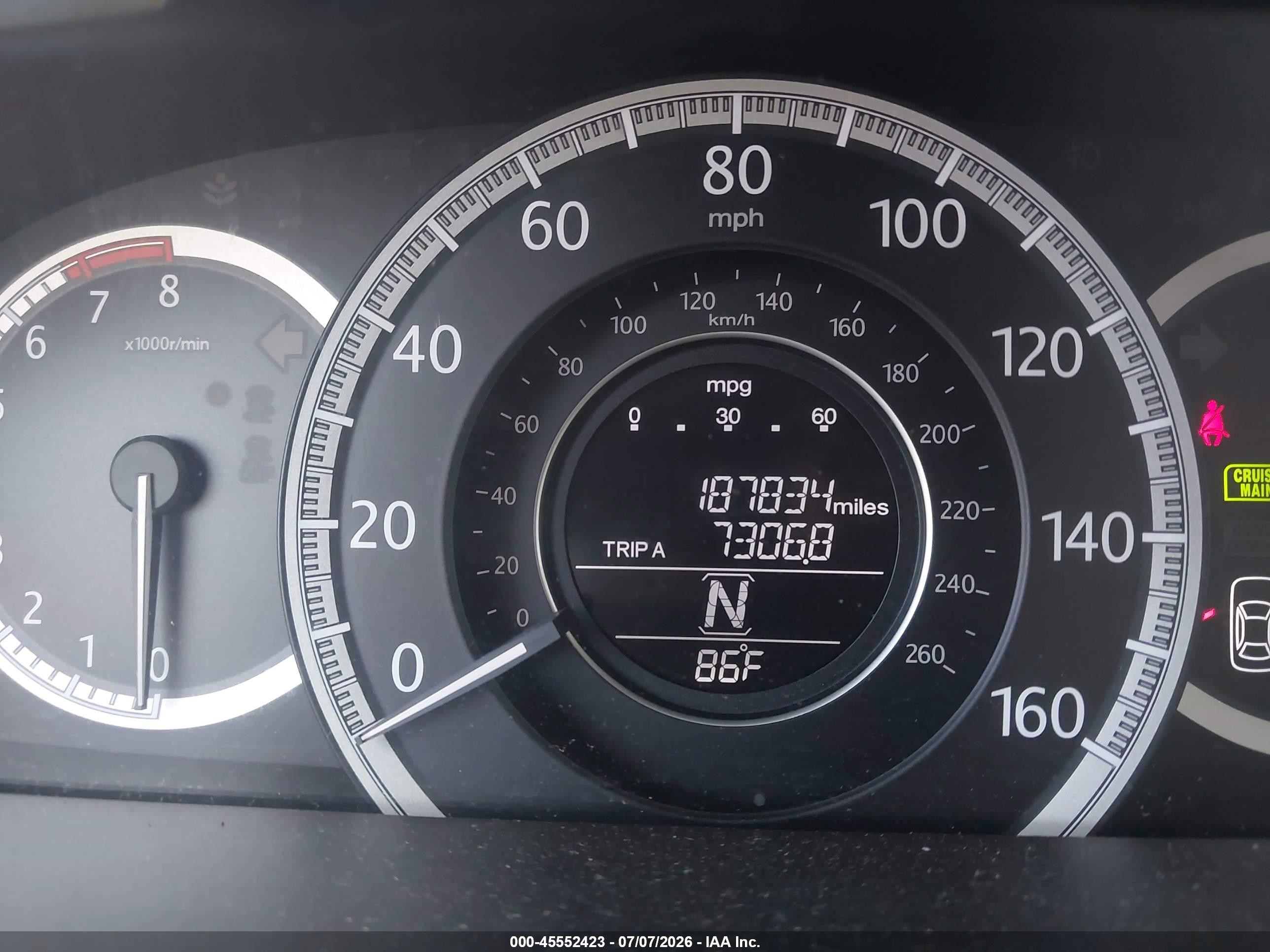2013 Honda Accord Lx Серый vin: 1HGCR2F3XDA093630
