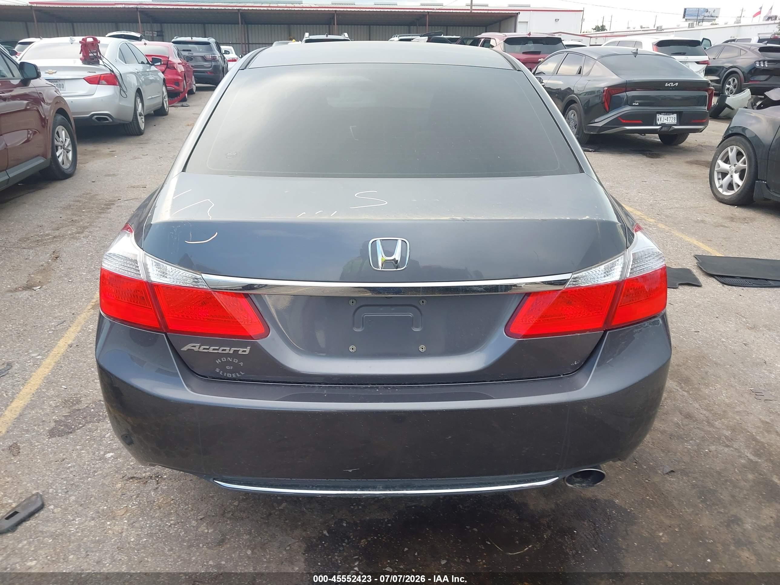 2013 Honda Accord Lx Серый vin: 1HGCR2F3XDA093630