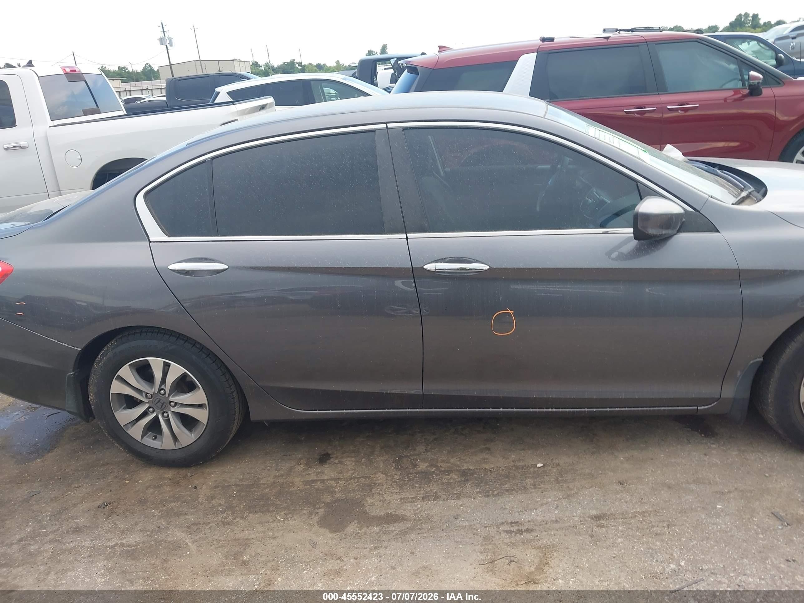 2013 Honda Accord Lx Серый vin: 1HGCR2F3XDA093630
