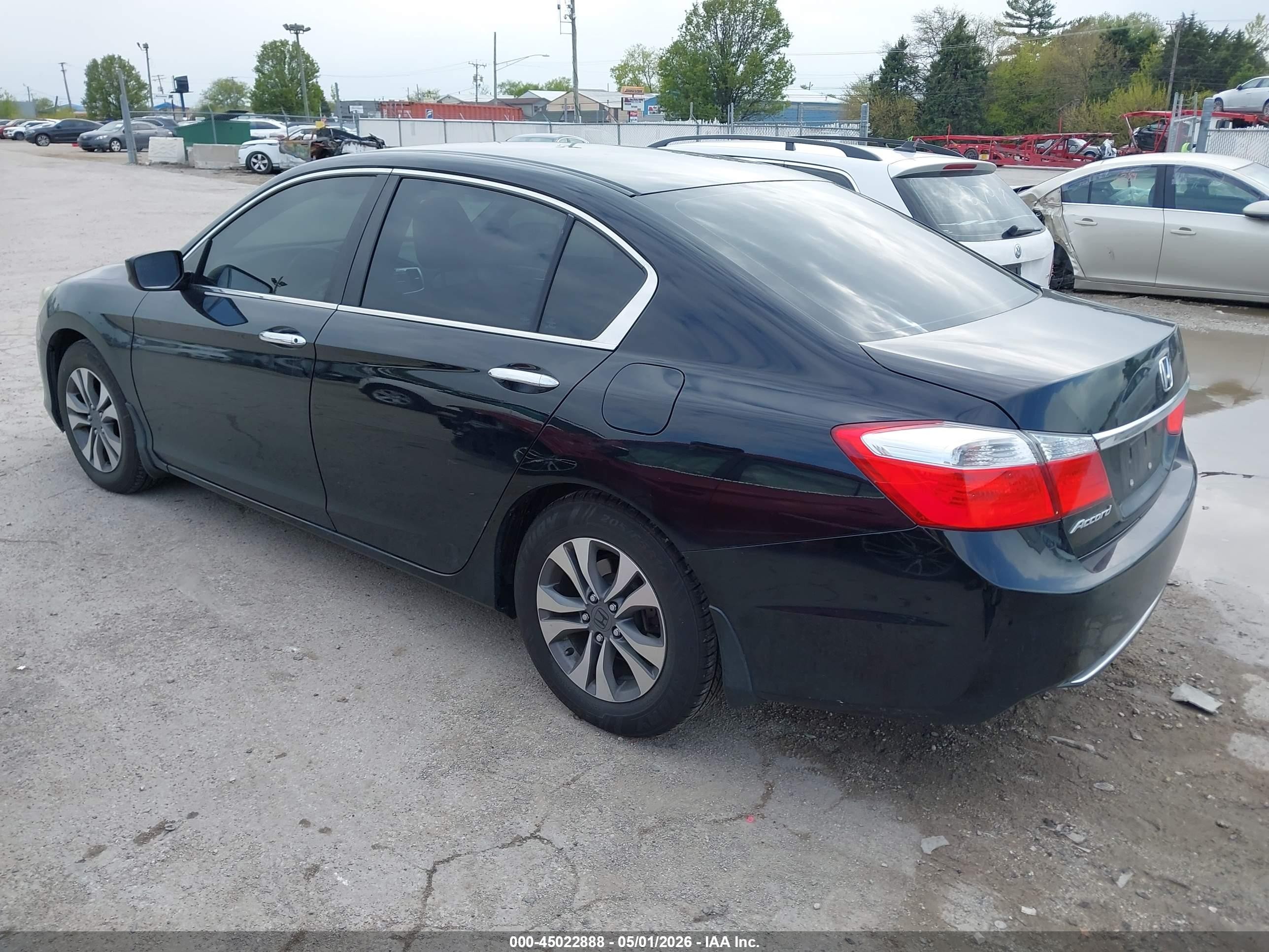 2013 Honda Accord Lx Black vin: 1HGCR2F3XDA108367