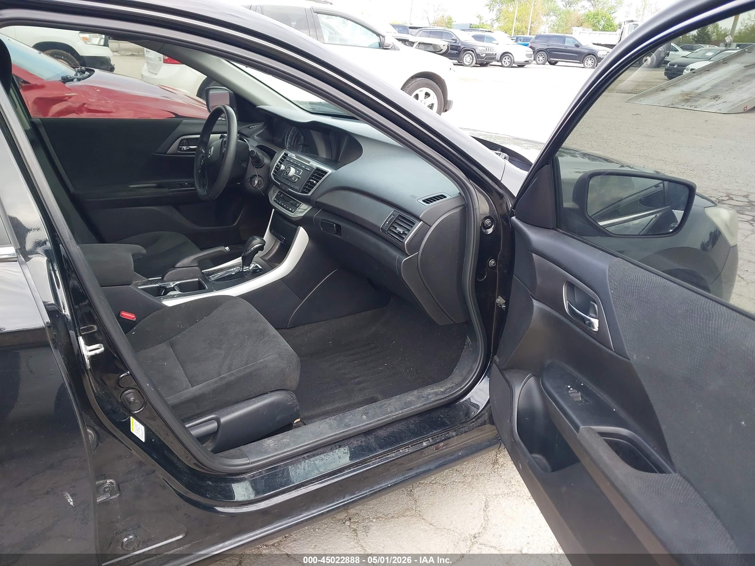 2013 Honda Accord Lx Black vin: 1HGCR2F3XDA108367