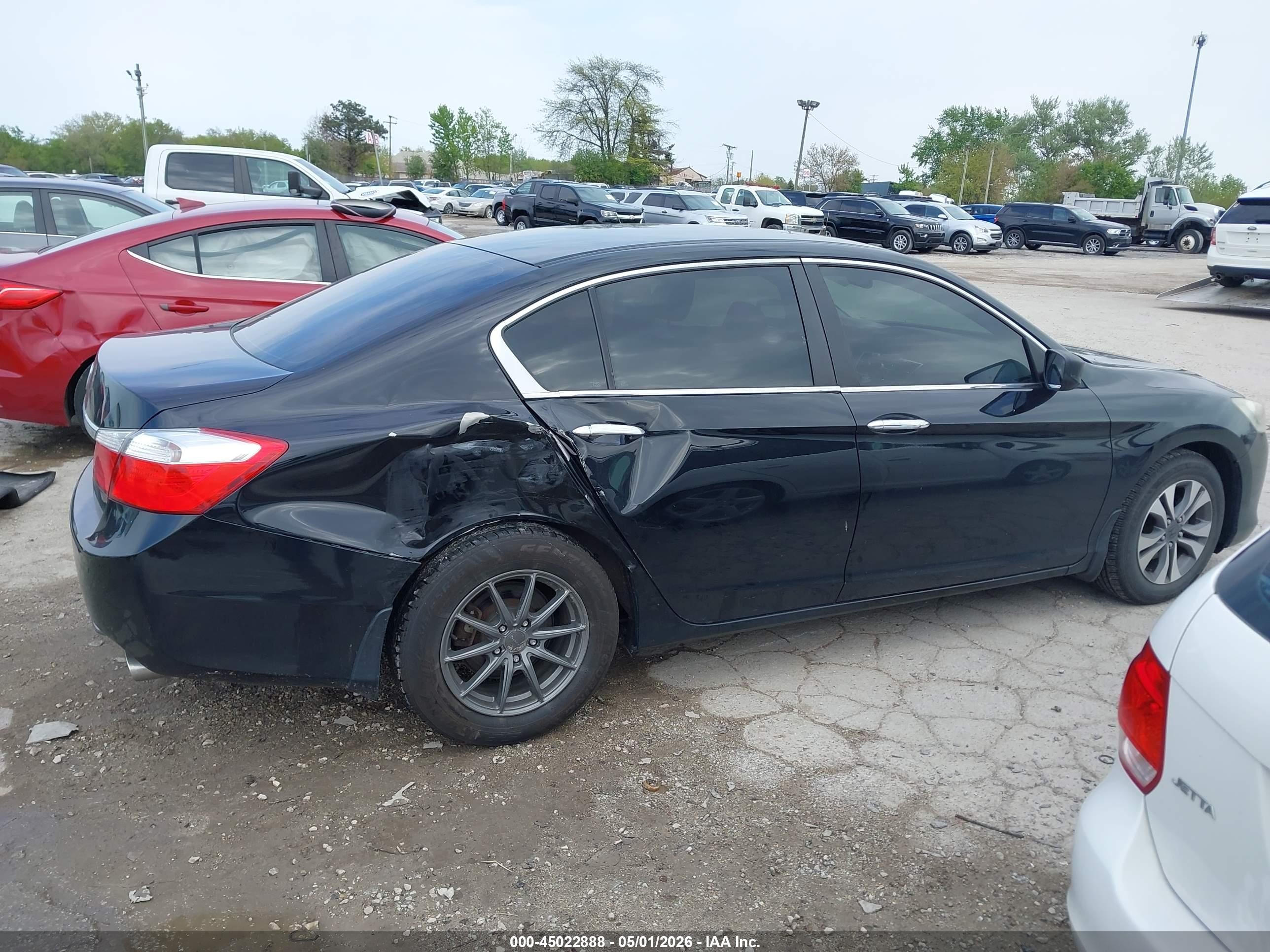 2013 Honda Accord Lx Black vin: 1HGCR2F3XDA108367