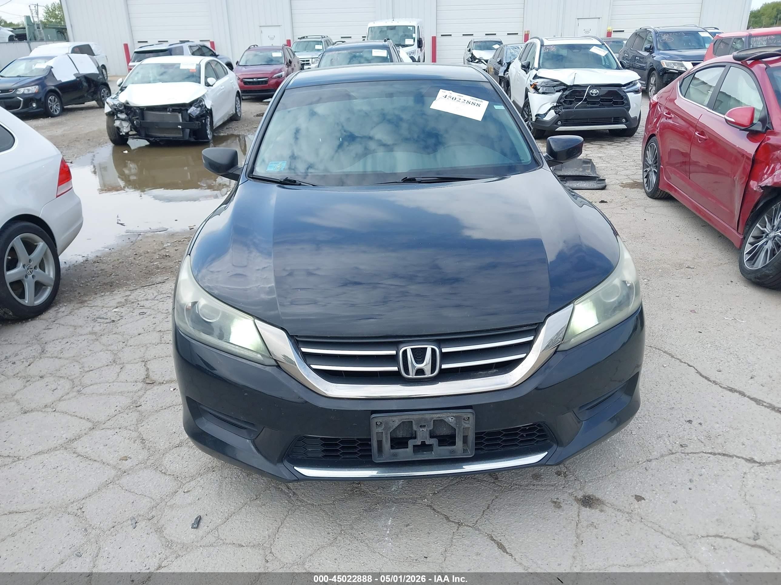 2013 Honda Accord Lx Black vin: 1HGCR2F3XDA108367