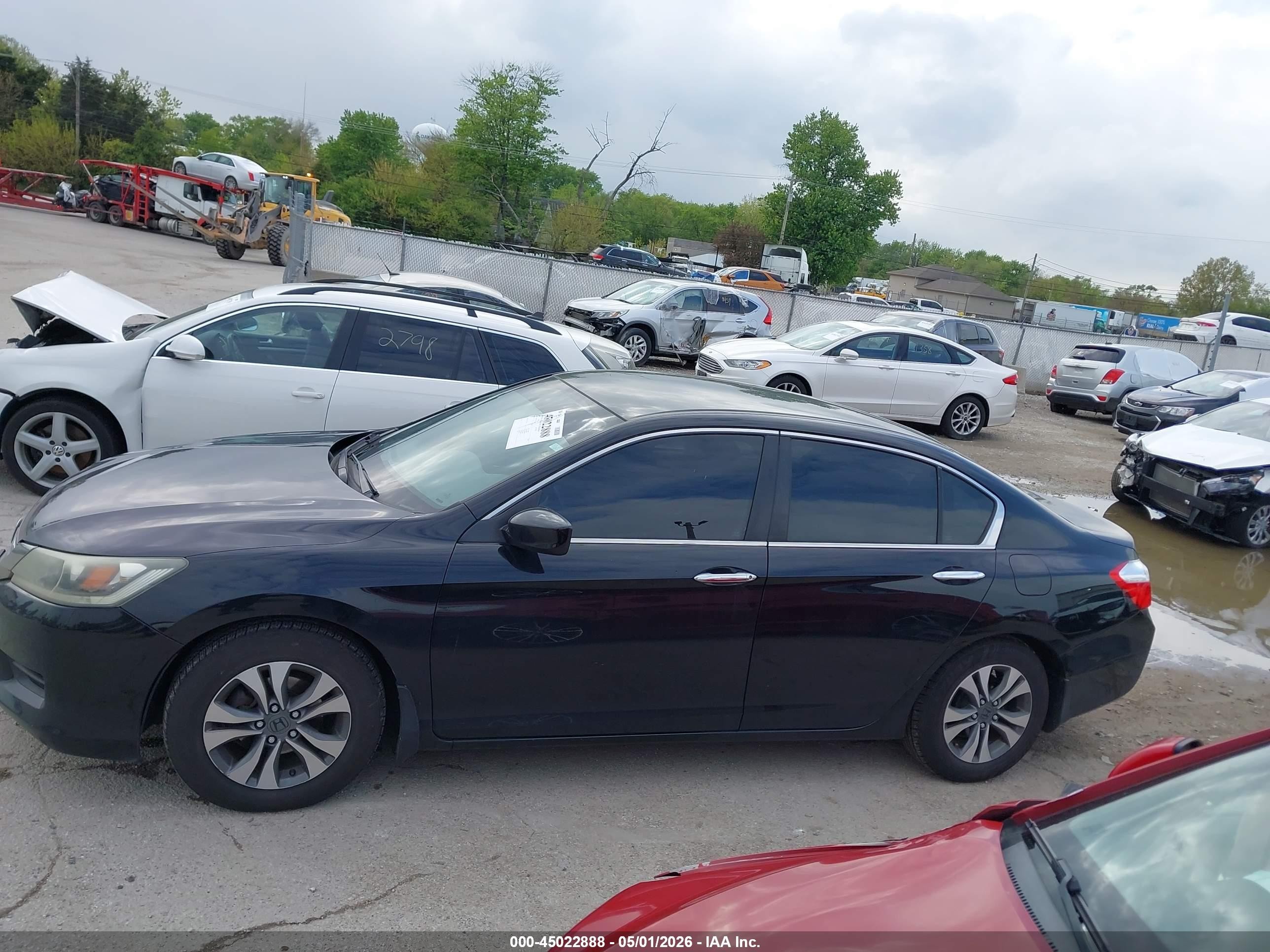 2013 Honda Accord Lx Black vin: 1HGCR2F3XDA108367