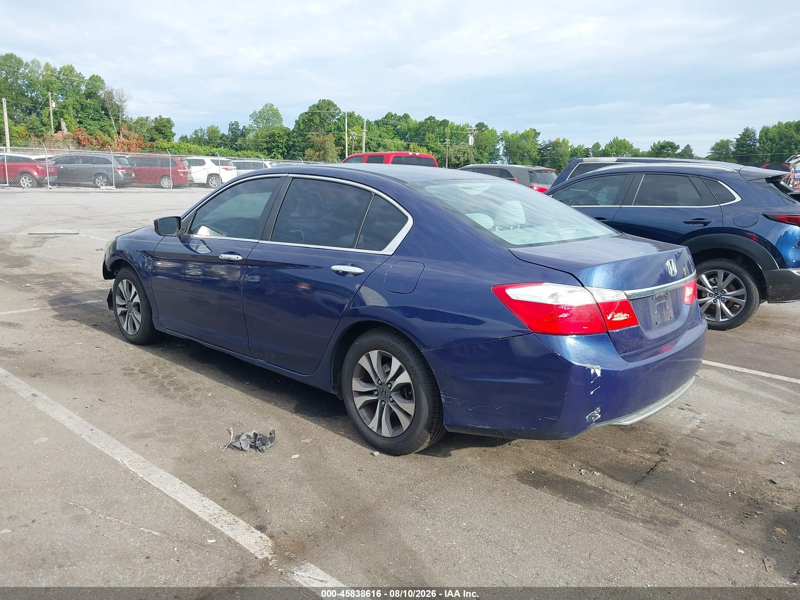 2013 Honda Accord Lx Dark Blue vin: 1HGCR2F3XDA127291