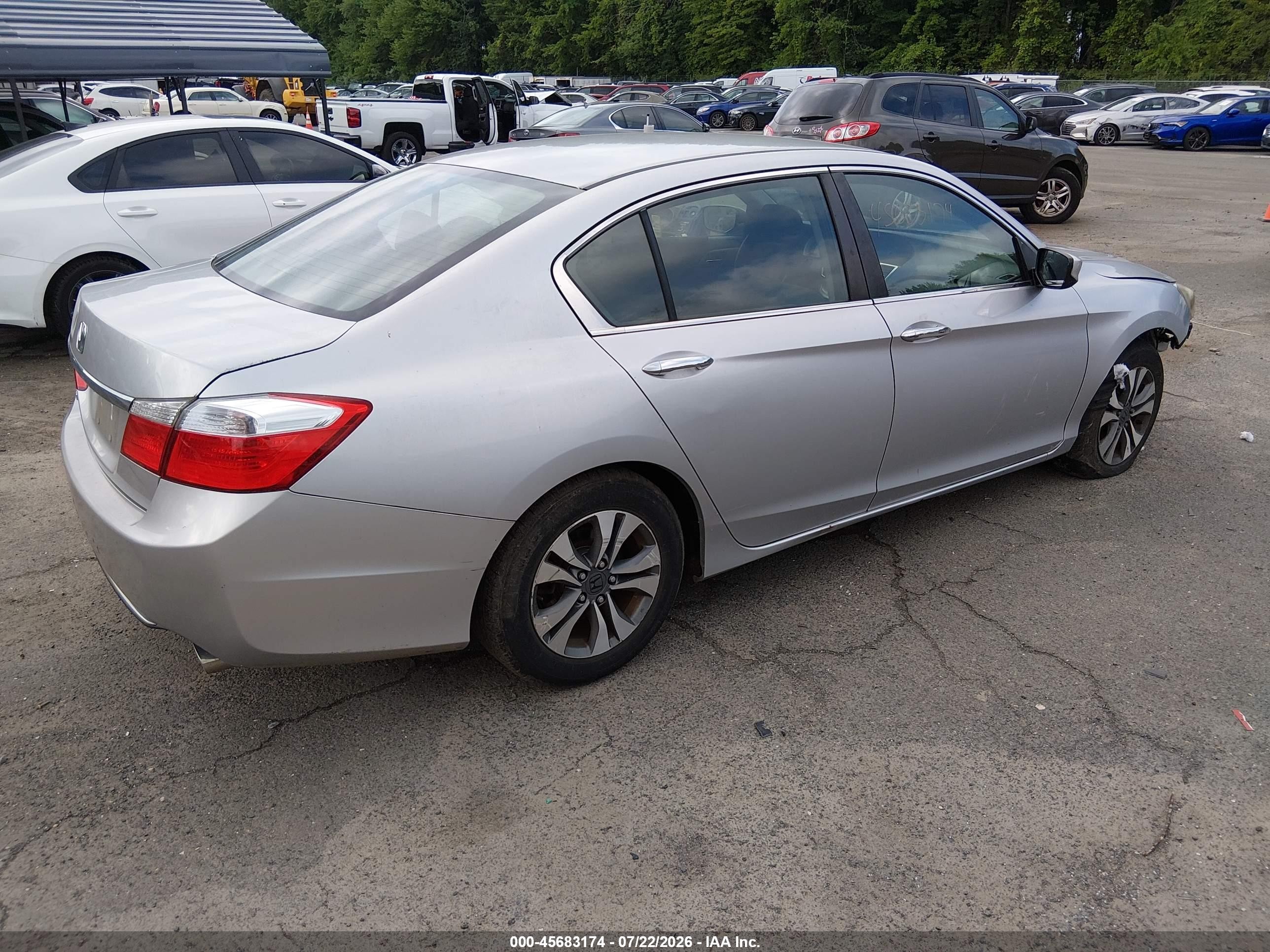 2013 Honda Accord Lx Silver vin: 1HGCR2F3XDA140168