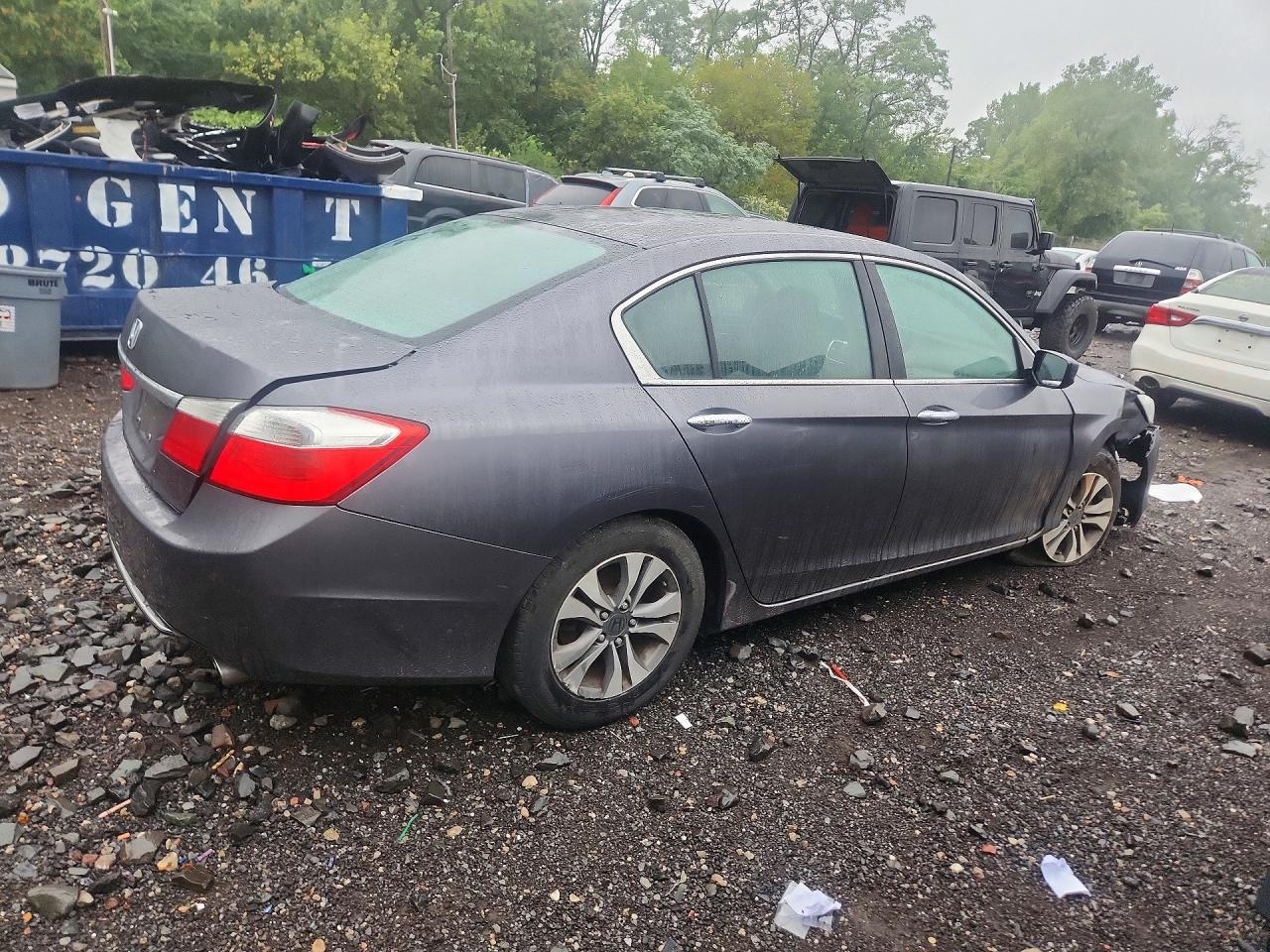 2013 Honda Accord Lx Серый vin: 1HGCR2F3XDA148349
