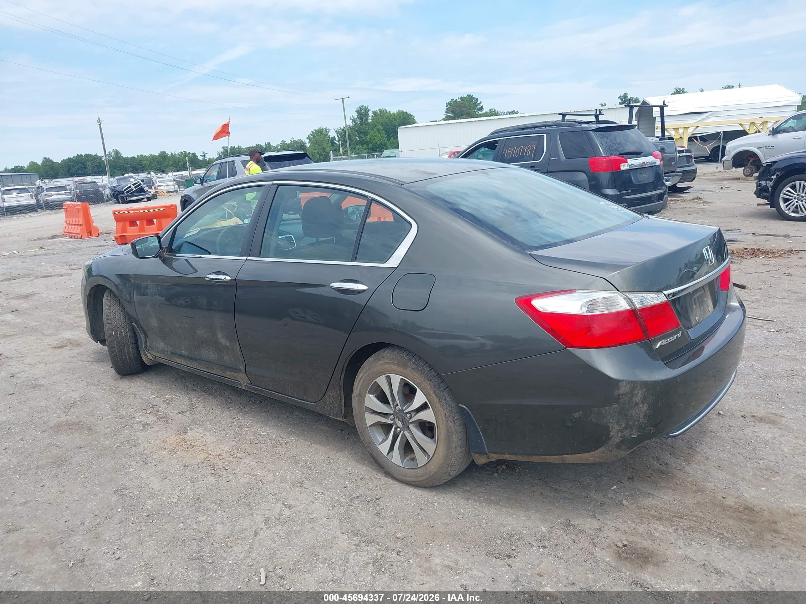 2013 Honda Accord Lx Black vin: 1HGCR2F3XDA153194