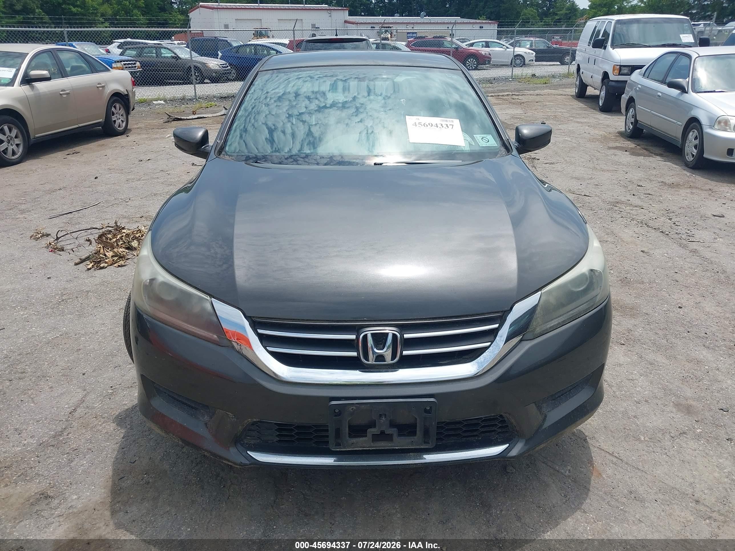 2013 Honda Accord Lx Black vin: 1HGCR2F3XDA153194