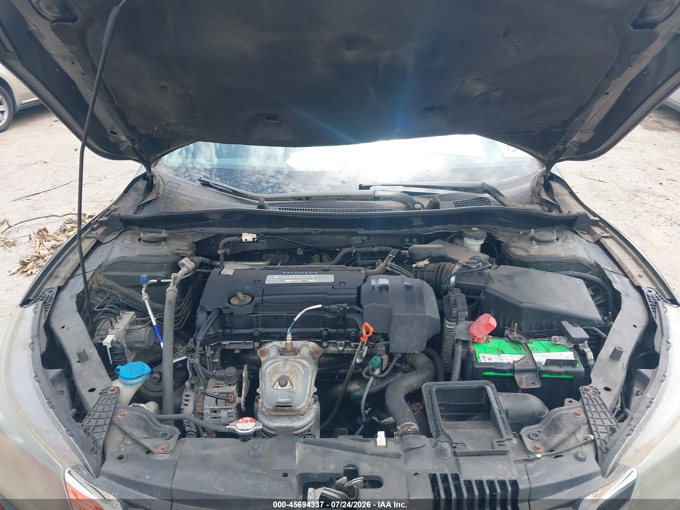 2013 Honda Accord Lx Black vin: 1HGCR2F3XDA153194