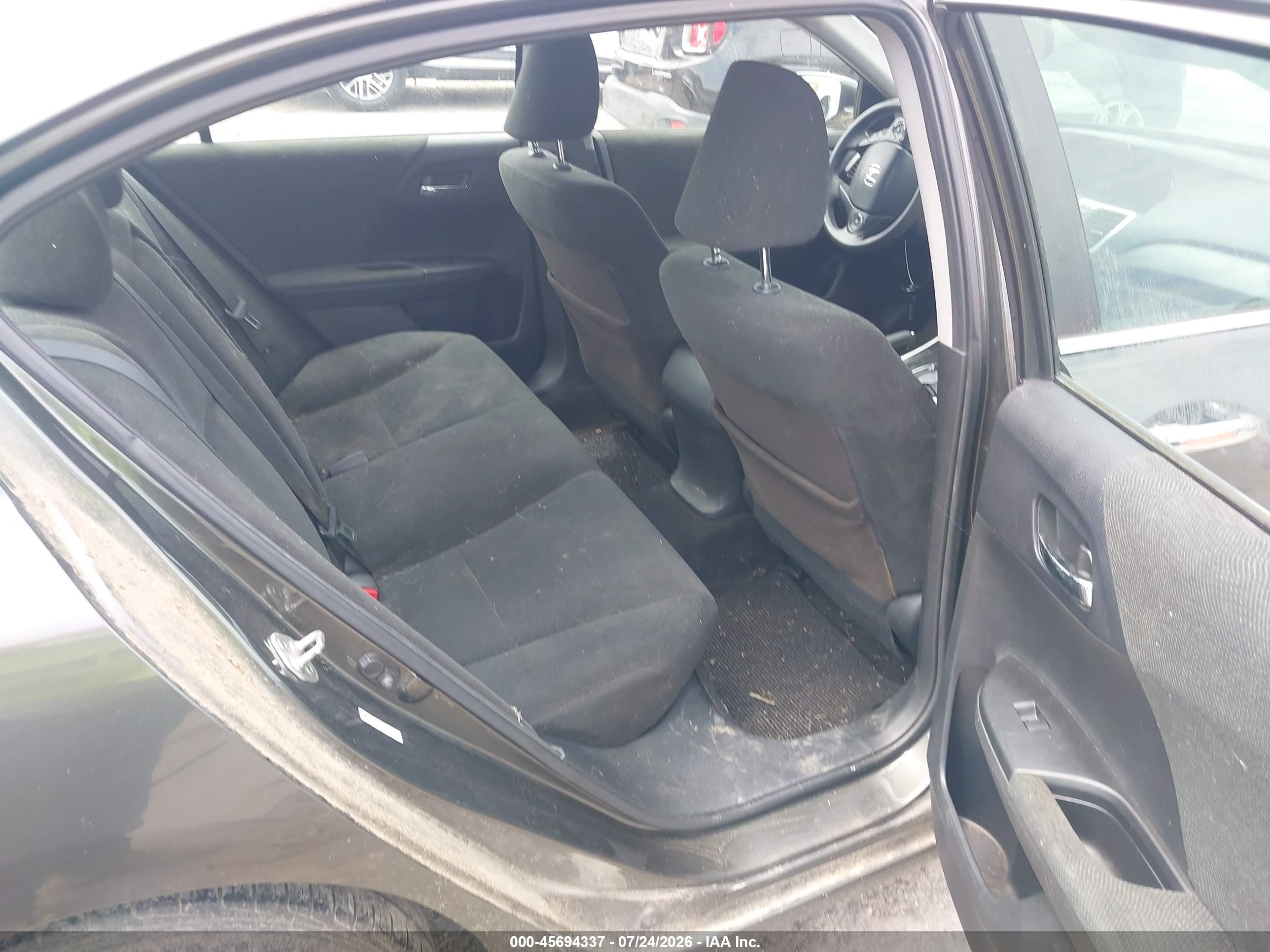 2013 Honda Accord Lx Black vin: 1HGCR2F3XDA153194