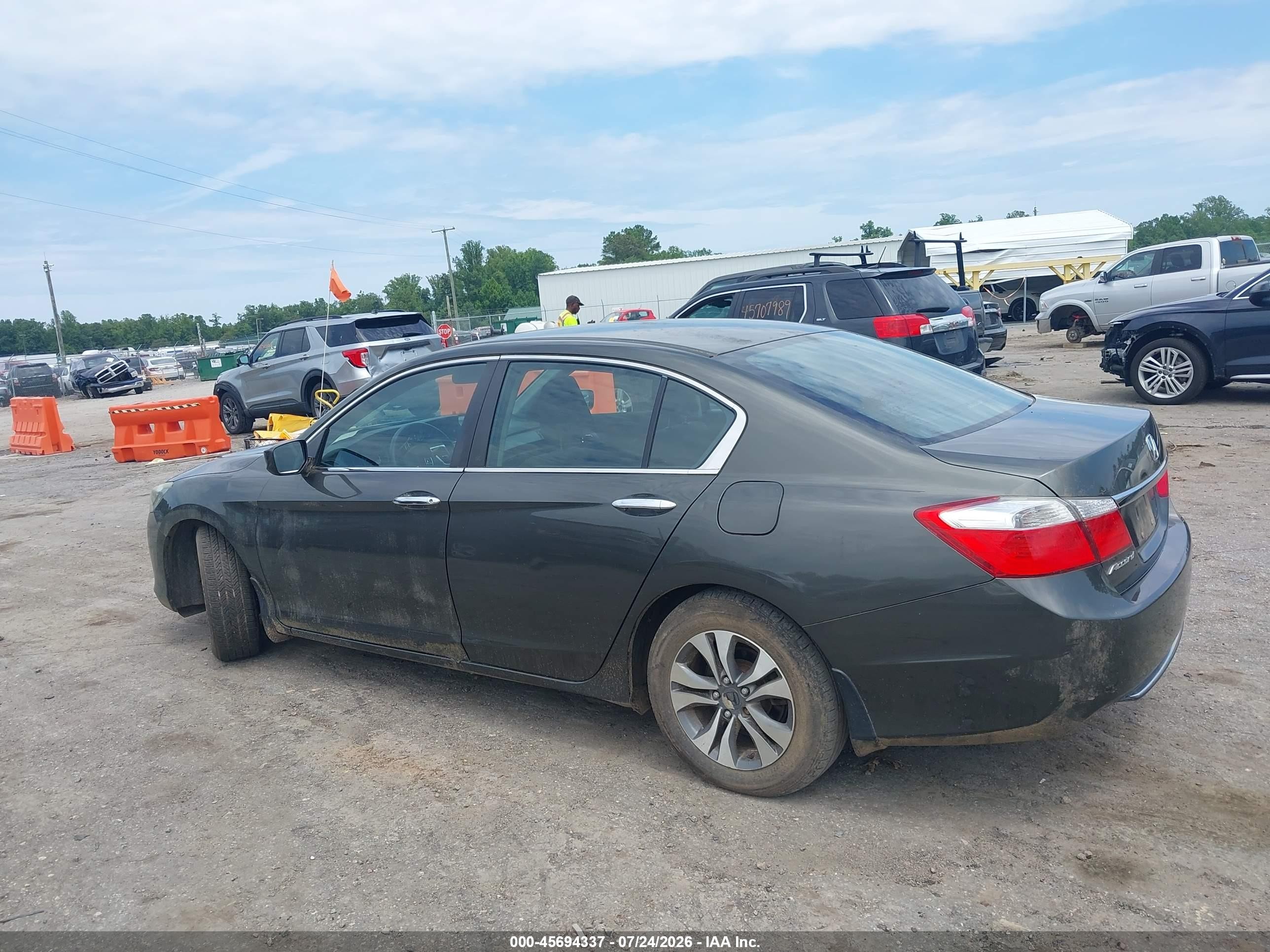 2013 Honda Accord Lx Black vin: 1HGCR2F3XDA153194