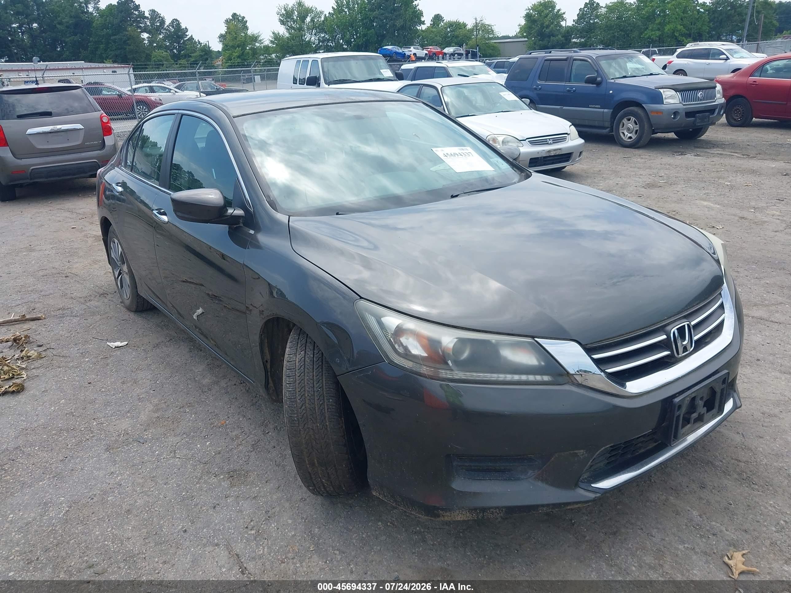 2013 Honda Accord Lx Black vin: 1HGCR2F3XDA153194