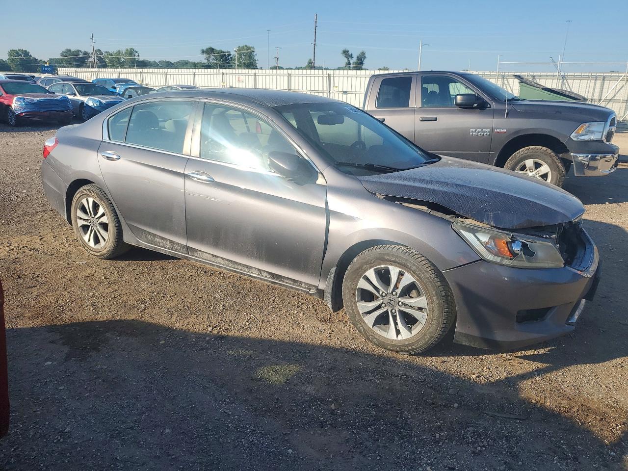 2013 Honda Accord Lx Серый vin: 1HGCR2F3XDA153566