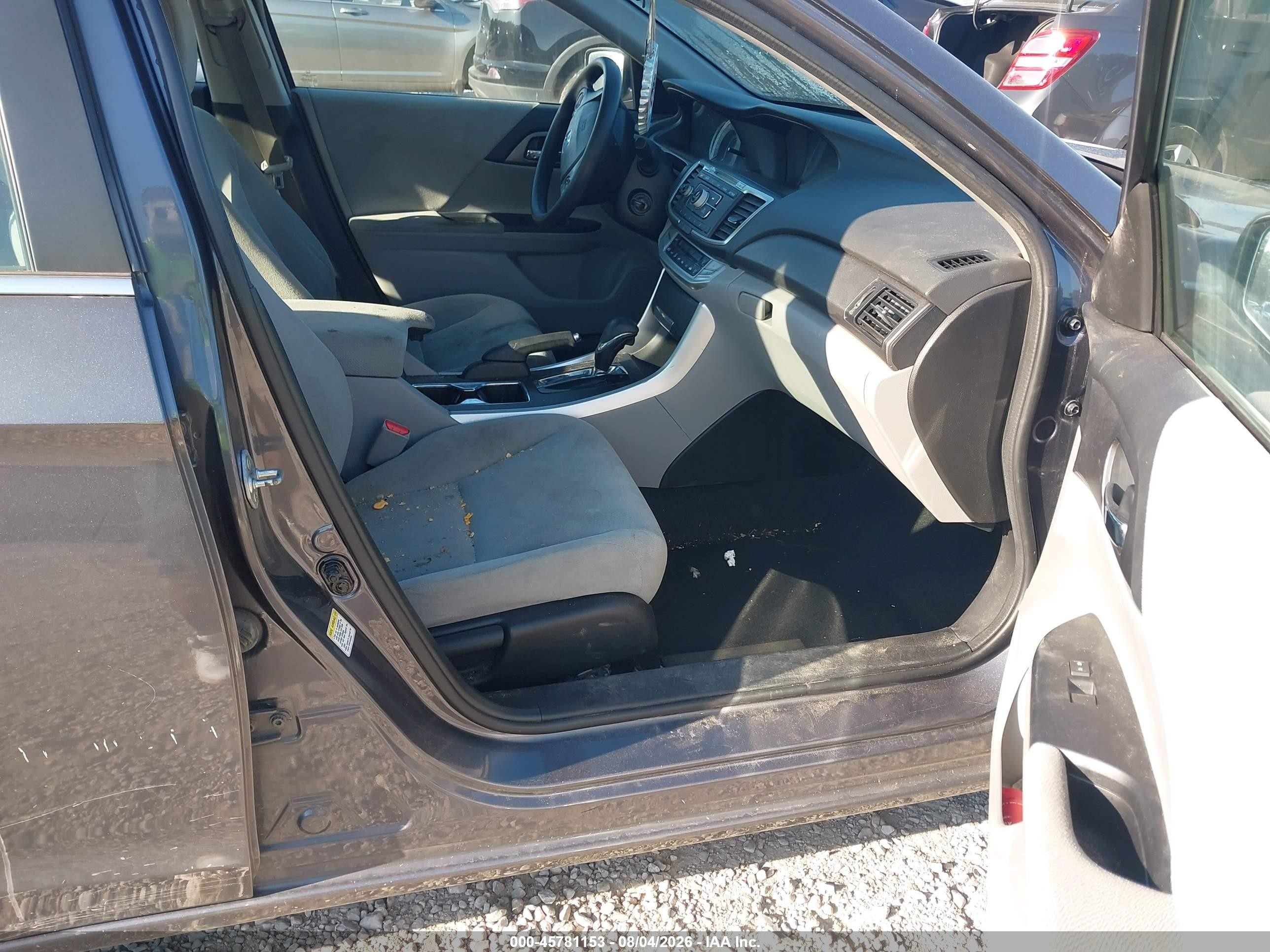 2013 Honda Accord Lx Gray vin: 1HGCR2F3XDA153583
