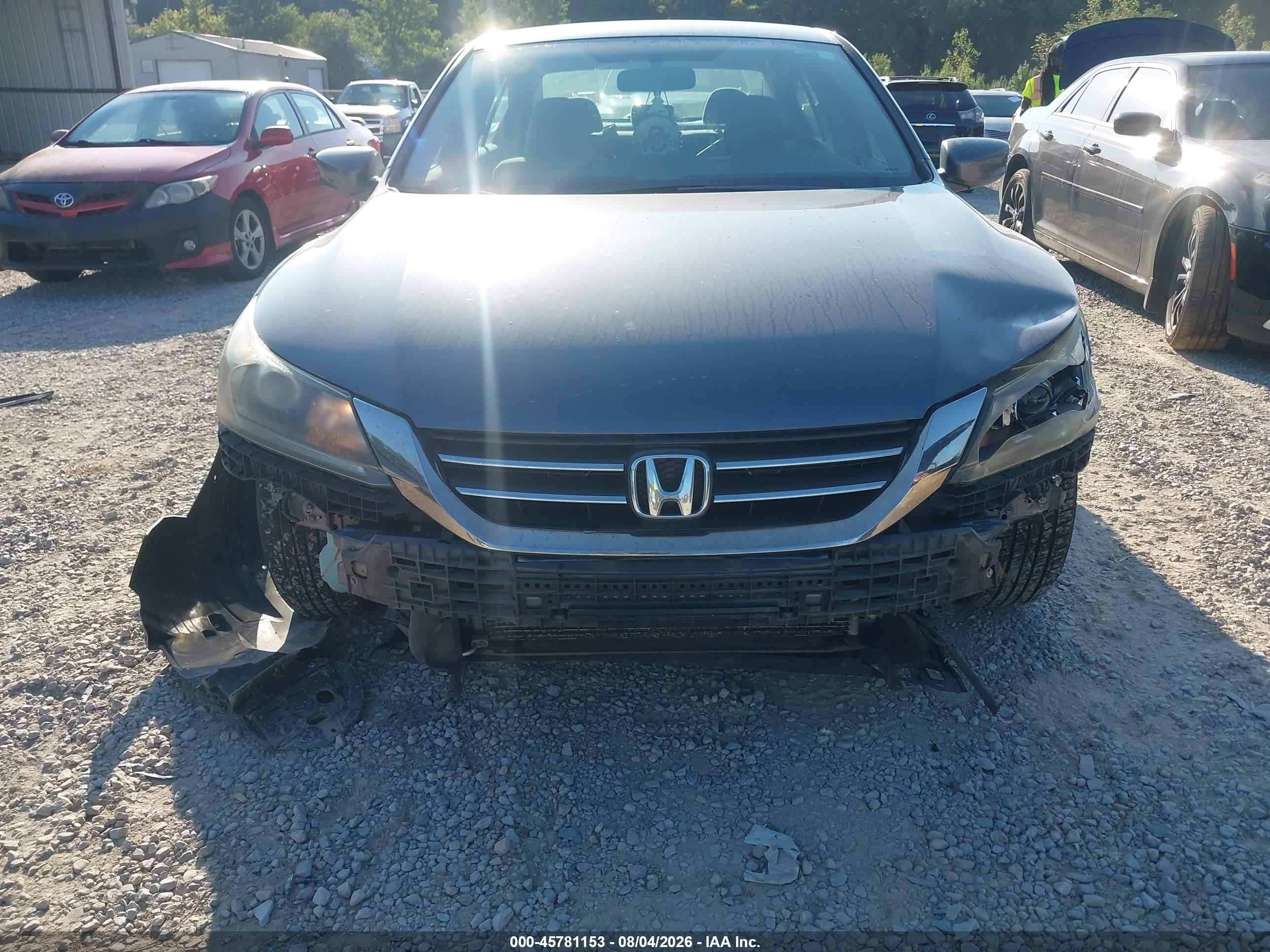 2013 Honda Accord Lx Gray vin: 1HGCR2F3XDA153583