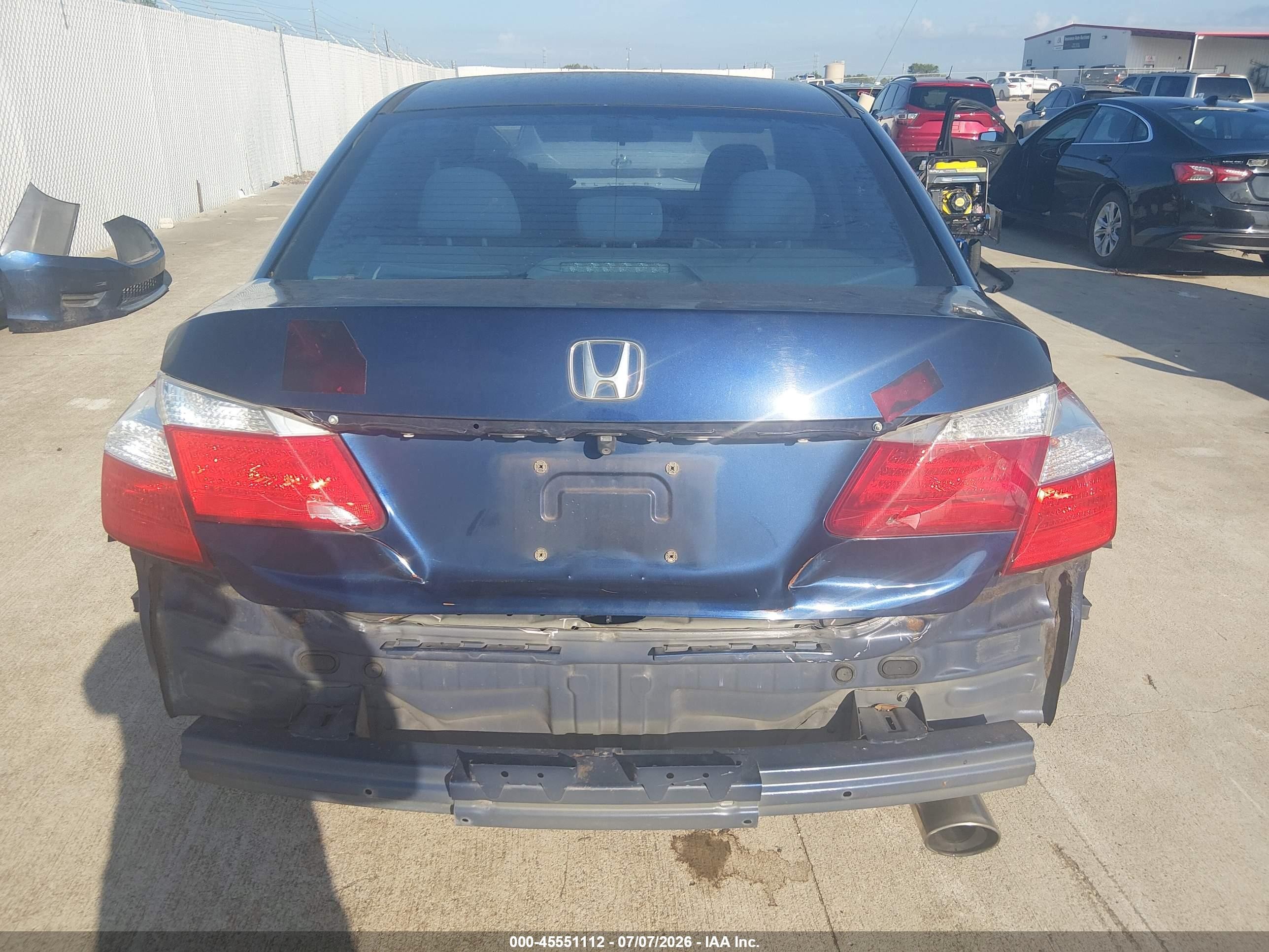 2013 Honda Accord Lx Синий vin: 1HGCR2F3XDA157374