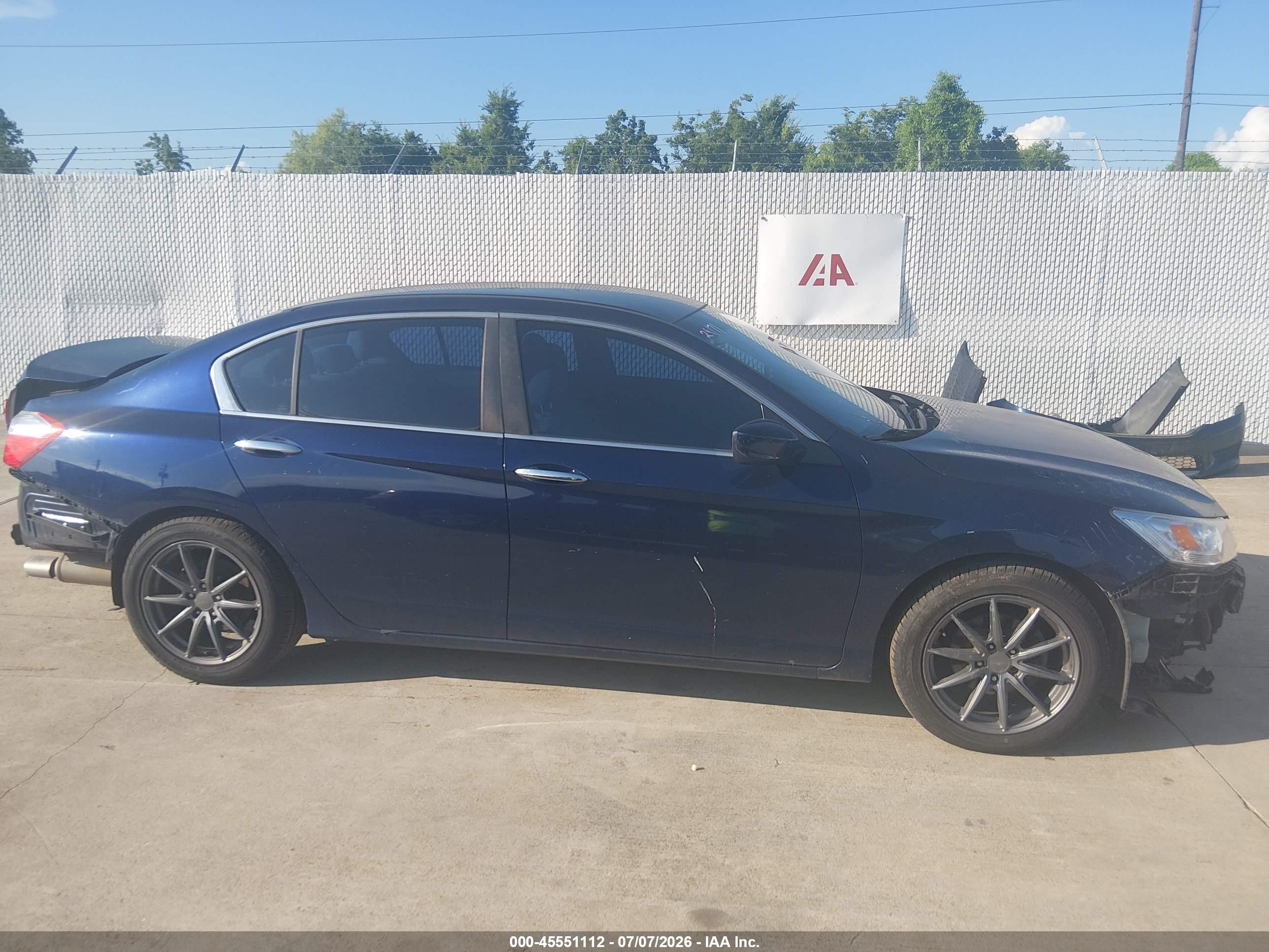 2013 Honda Accord Lx Синий vin: 1HGCR2F3XDA157374