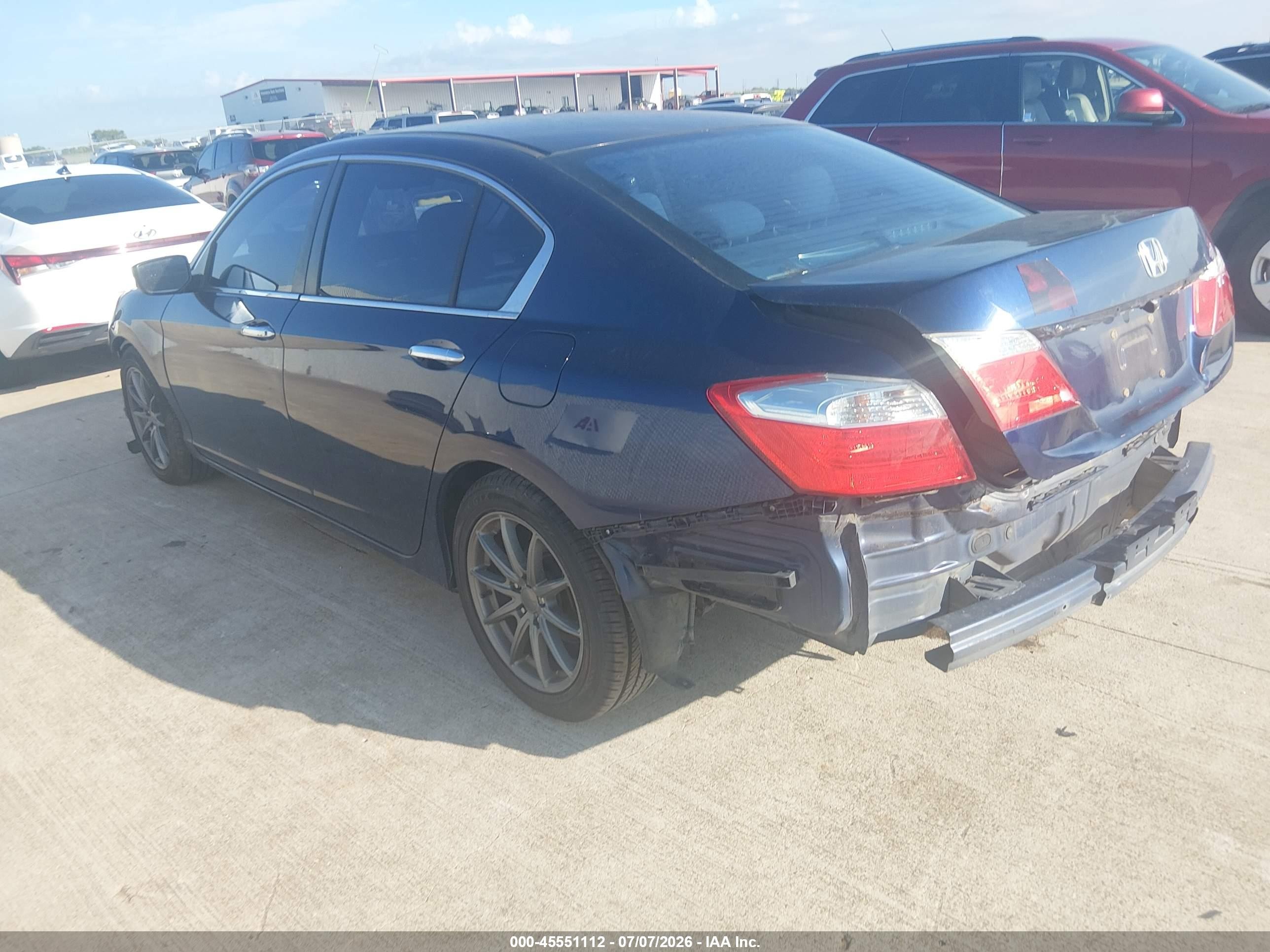 2013 Honda Accord Lx Синий vin: 1HGCR2F3XDA157374