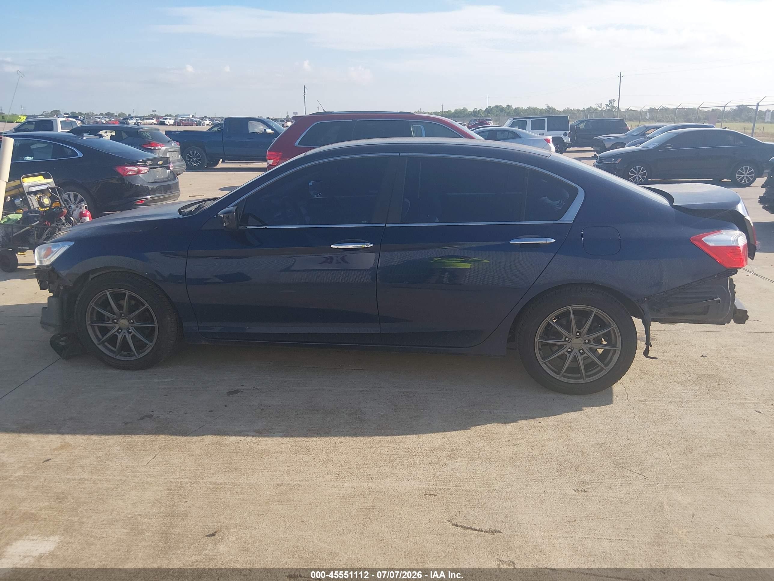 2013 Honda Accord Lx Синий vin: 1HGCR2F3XDA157374