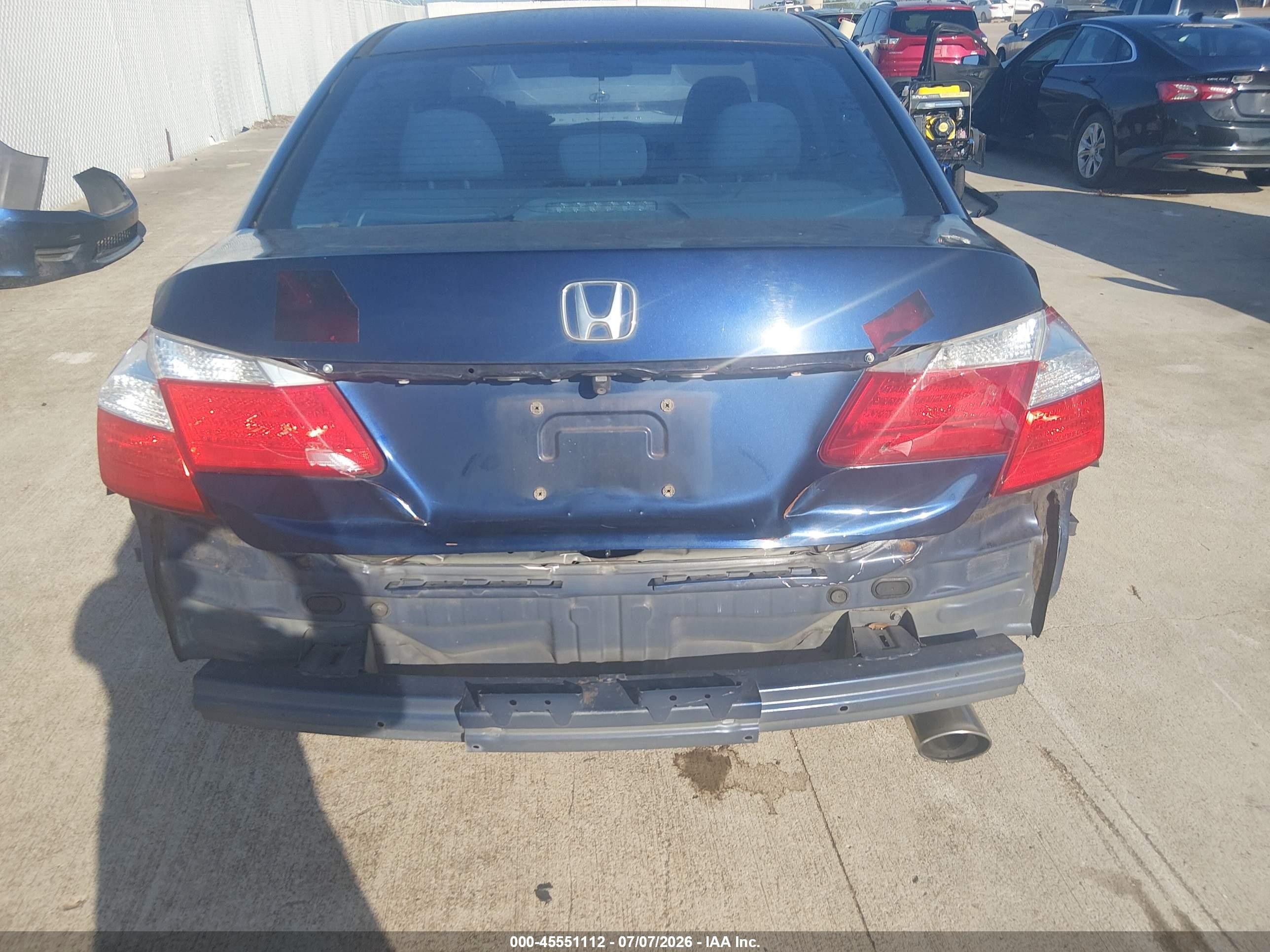 2013 Honda Accord Lx Синий vin: 1HGCR2F3XDA157374