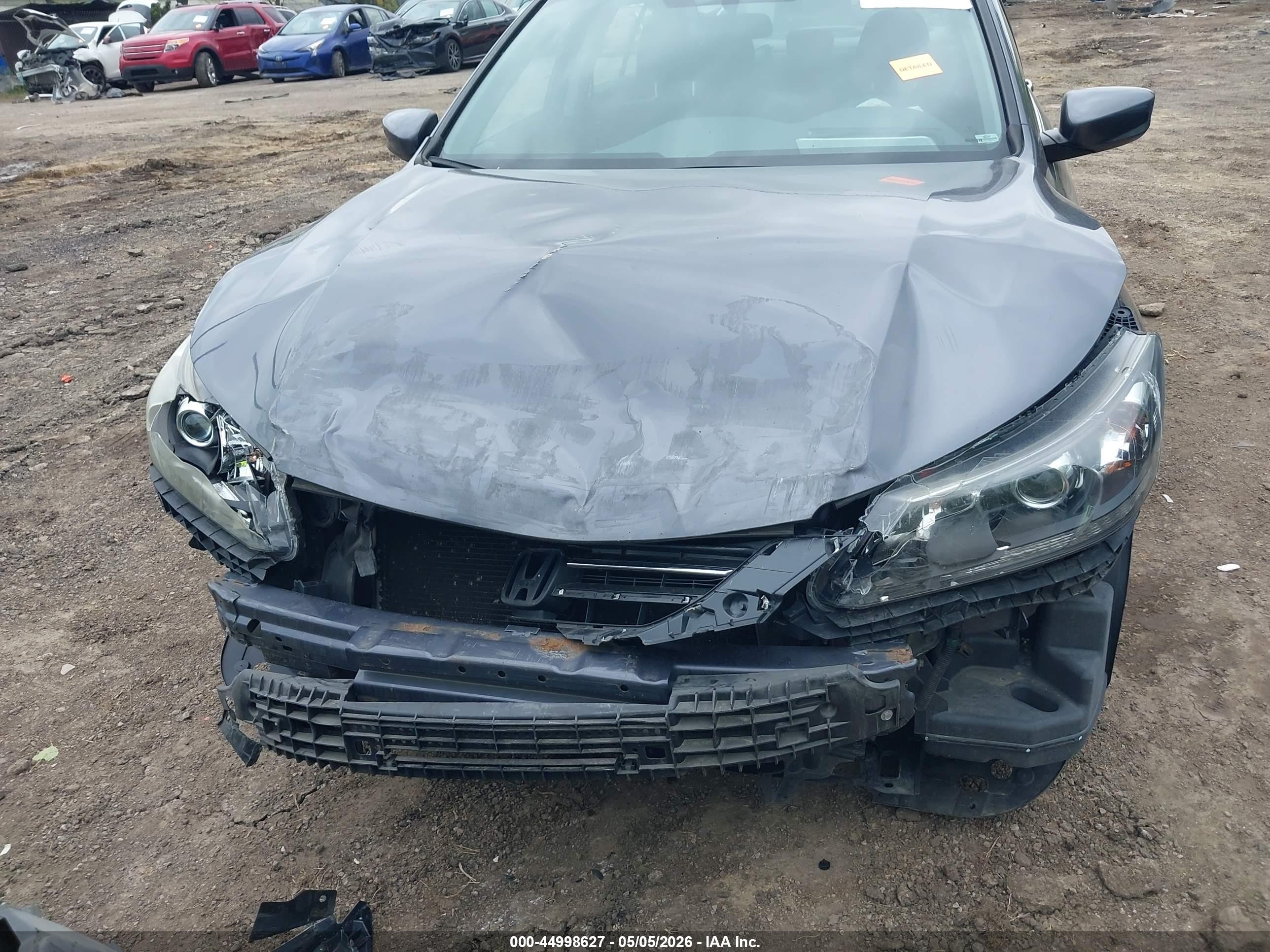 2013 Honda Accord Lx Gray vin: 1HGCR2F3XDA178855