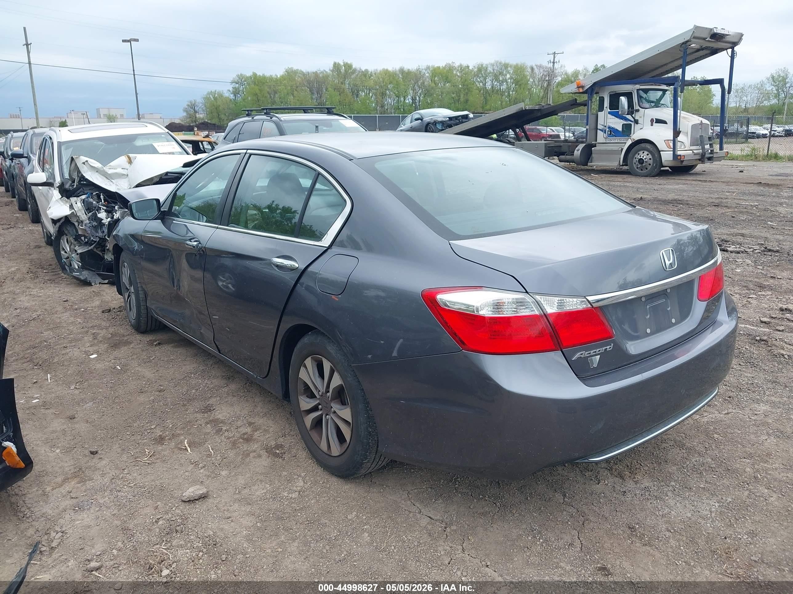 2013 Honda Accord Lx Gray vin: 1HGCR2F3XDA178855