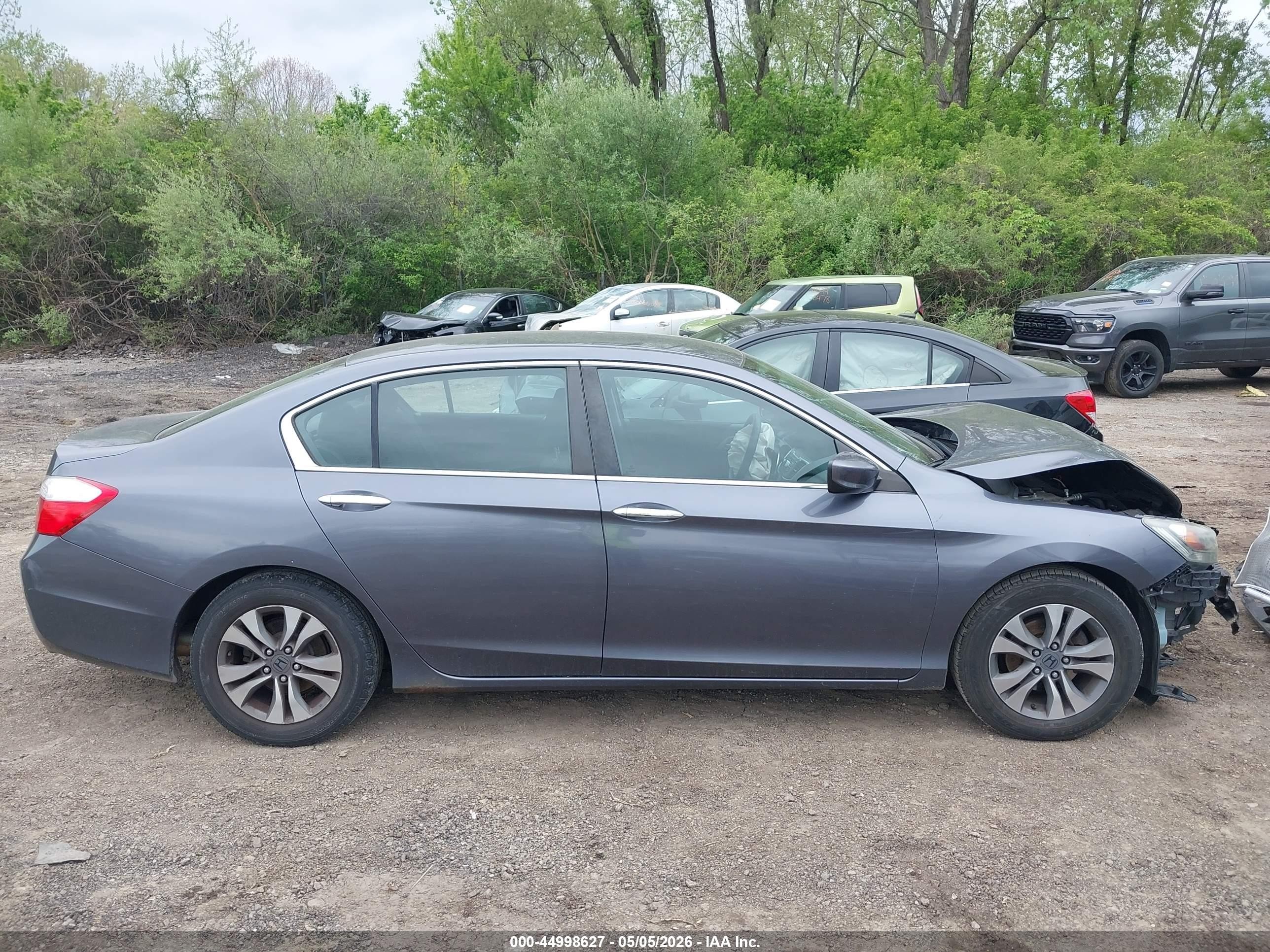 2013 Honda Accord Lx Gray vin: 1HGCR2F3XDA178855