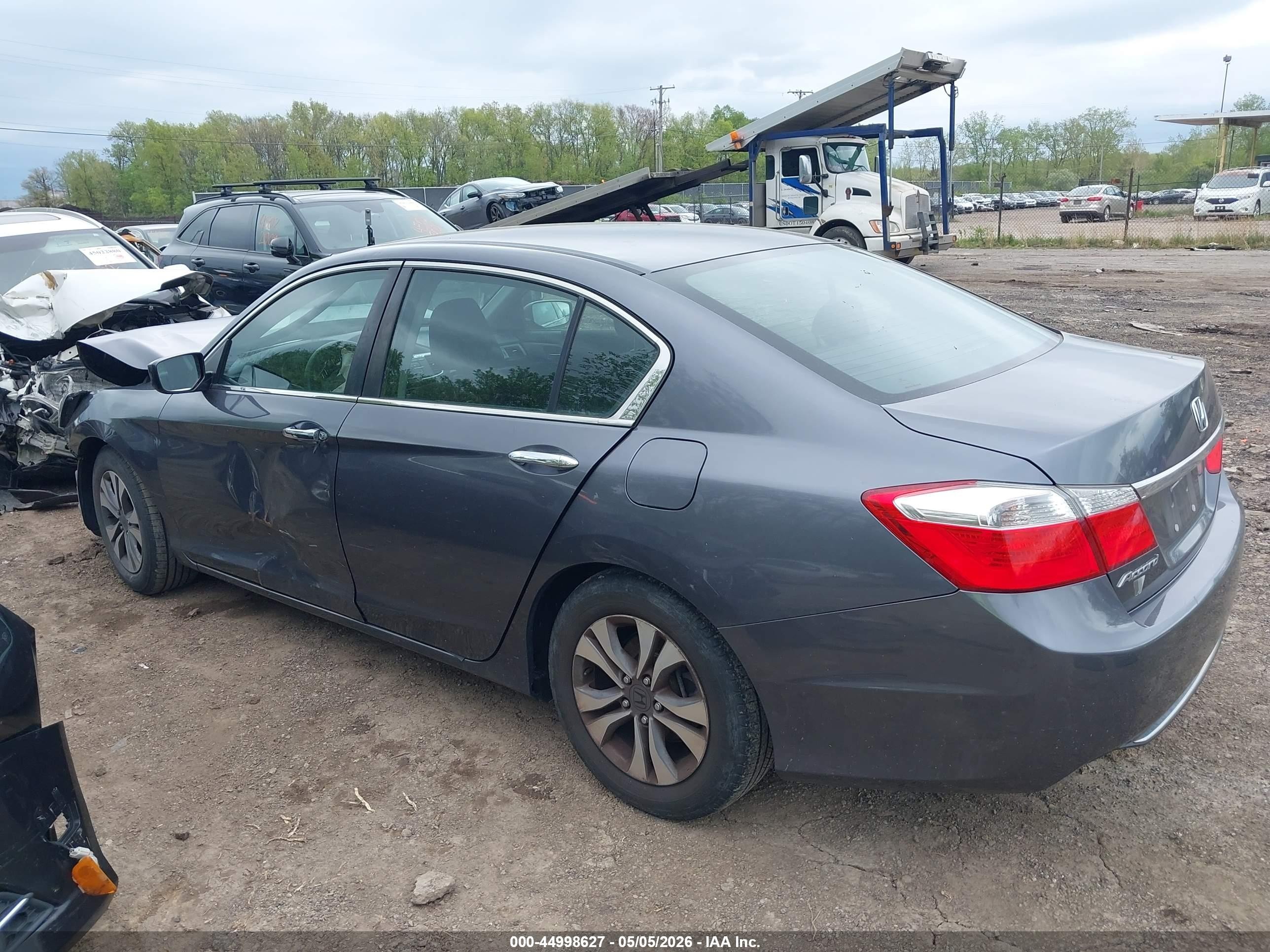2013 Honda Accord Lx Gray vin: 1HGCR2F3XDA178855