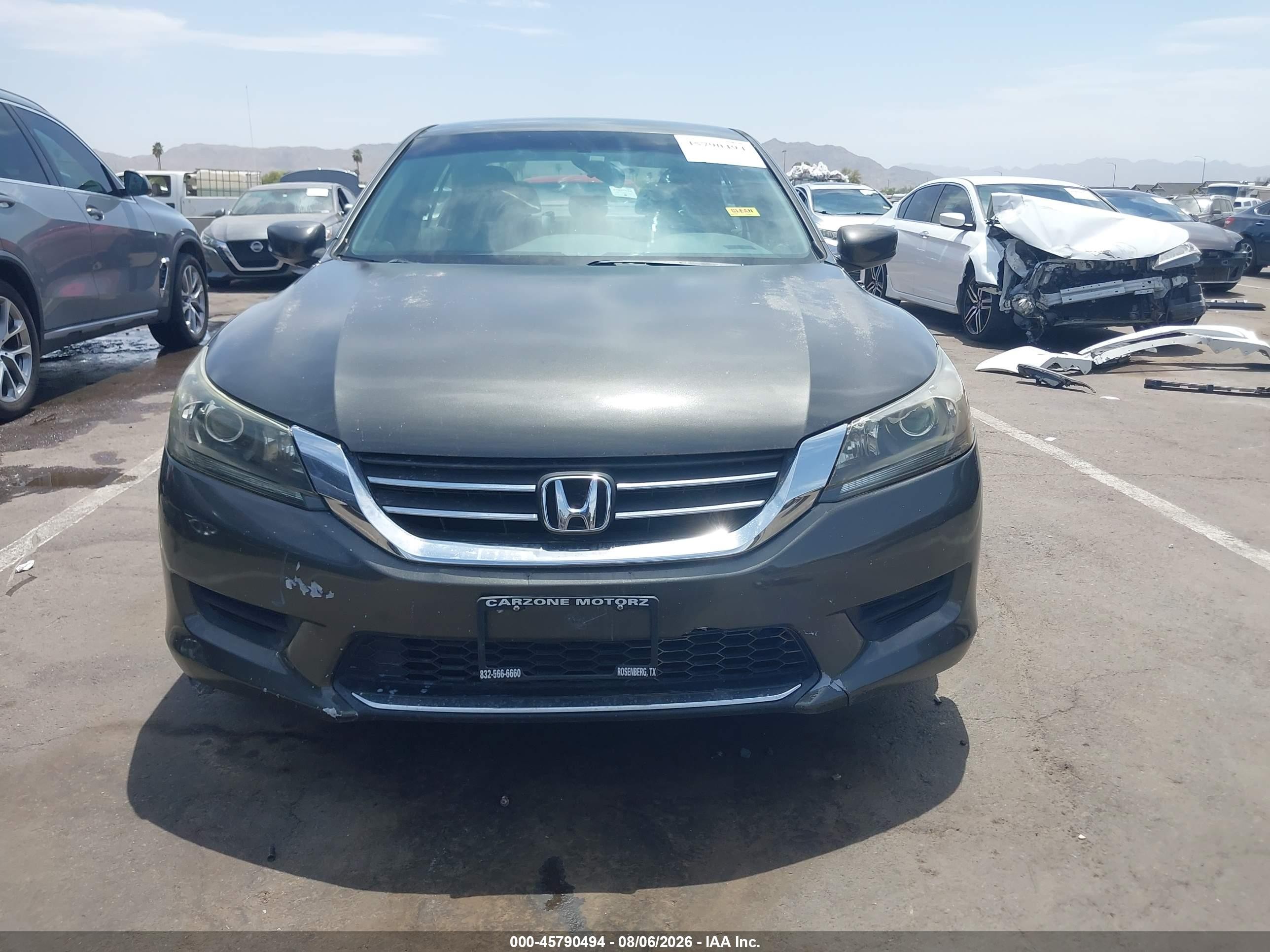 2013 Honda Accord Lx Black vin: 1HGCR2F3XDA182792
