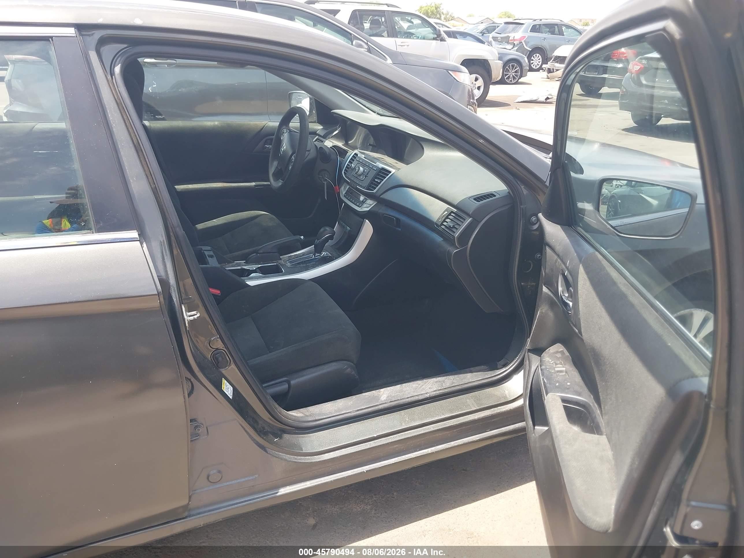 2013 Honda Accord Lx Black vin: 1HGCR2F3XDA182792