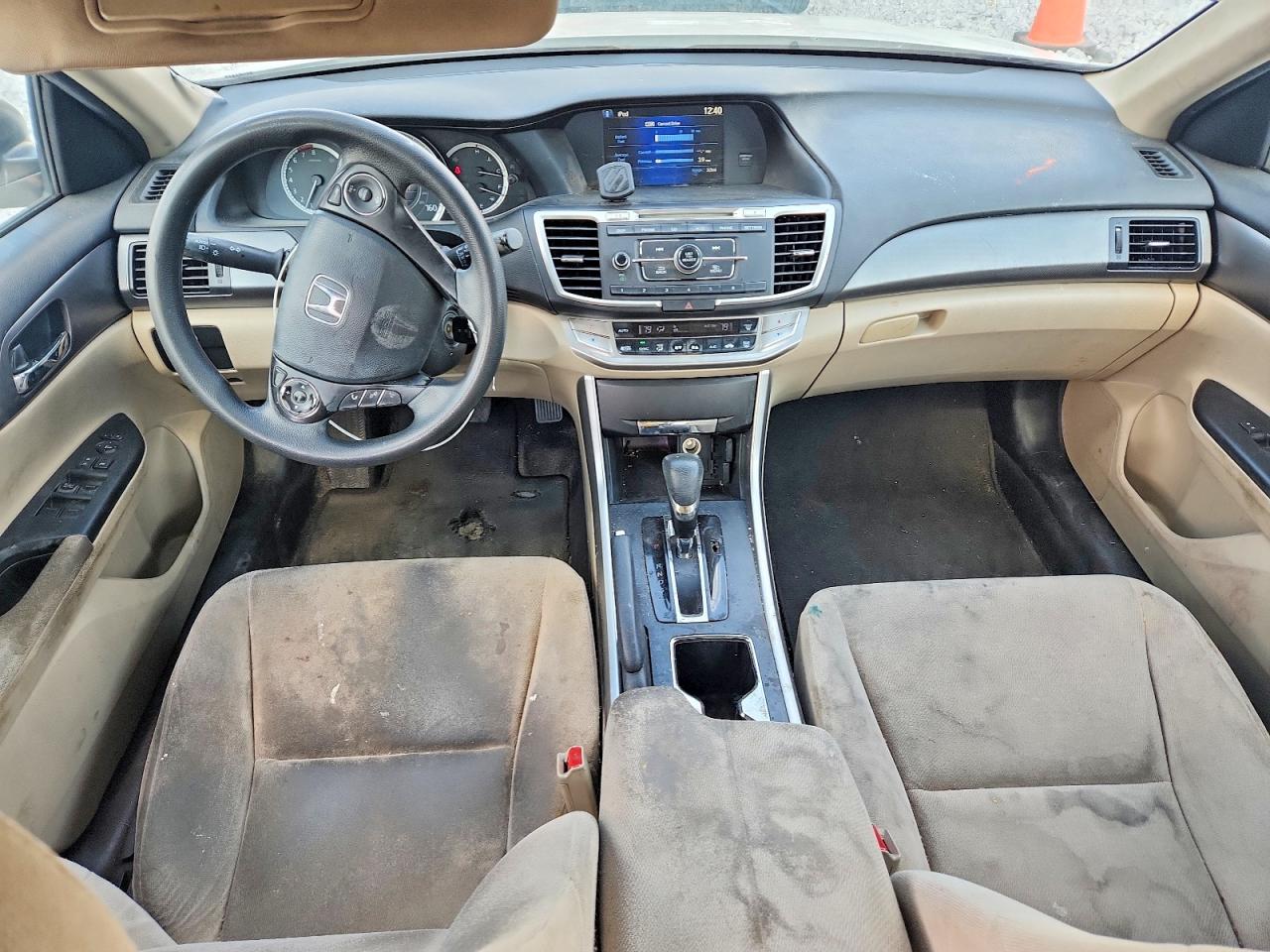 2013 Honda Accord Lx White vin: 1HGCR2F3XDA217332