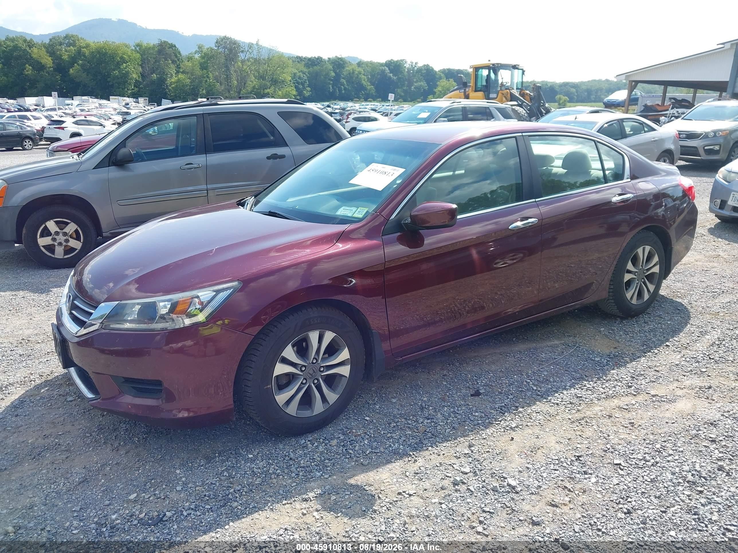 2013 Honda Accord Lx Red vin: 1HGCR2F3XDA241646