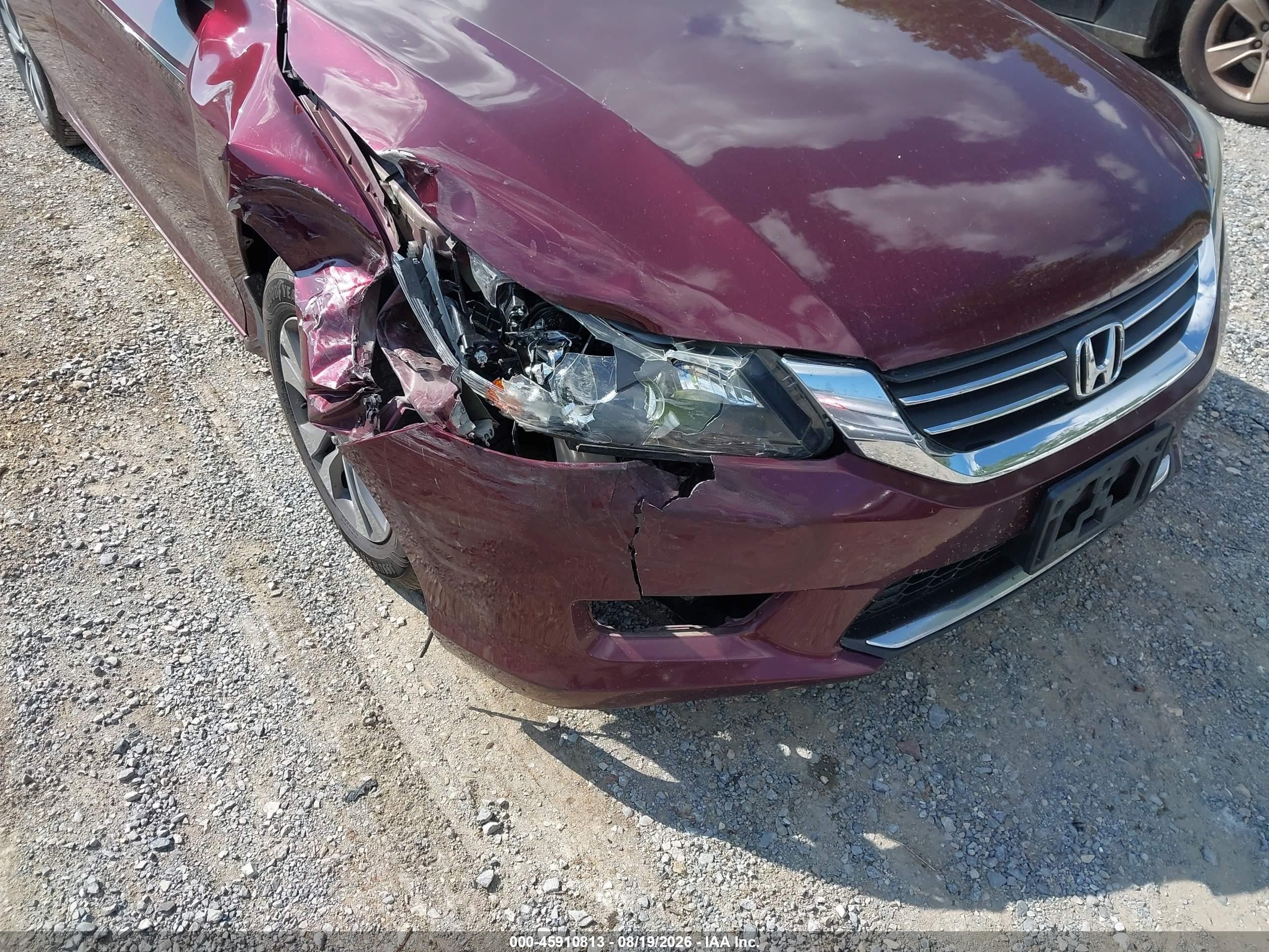 2013 Honda Accord Lx Red vin: 1HGCR2F3XDA241646