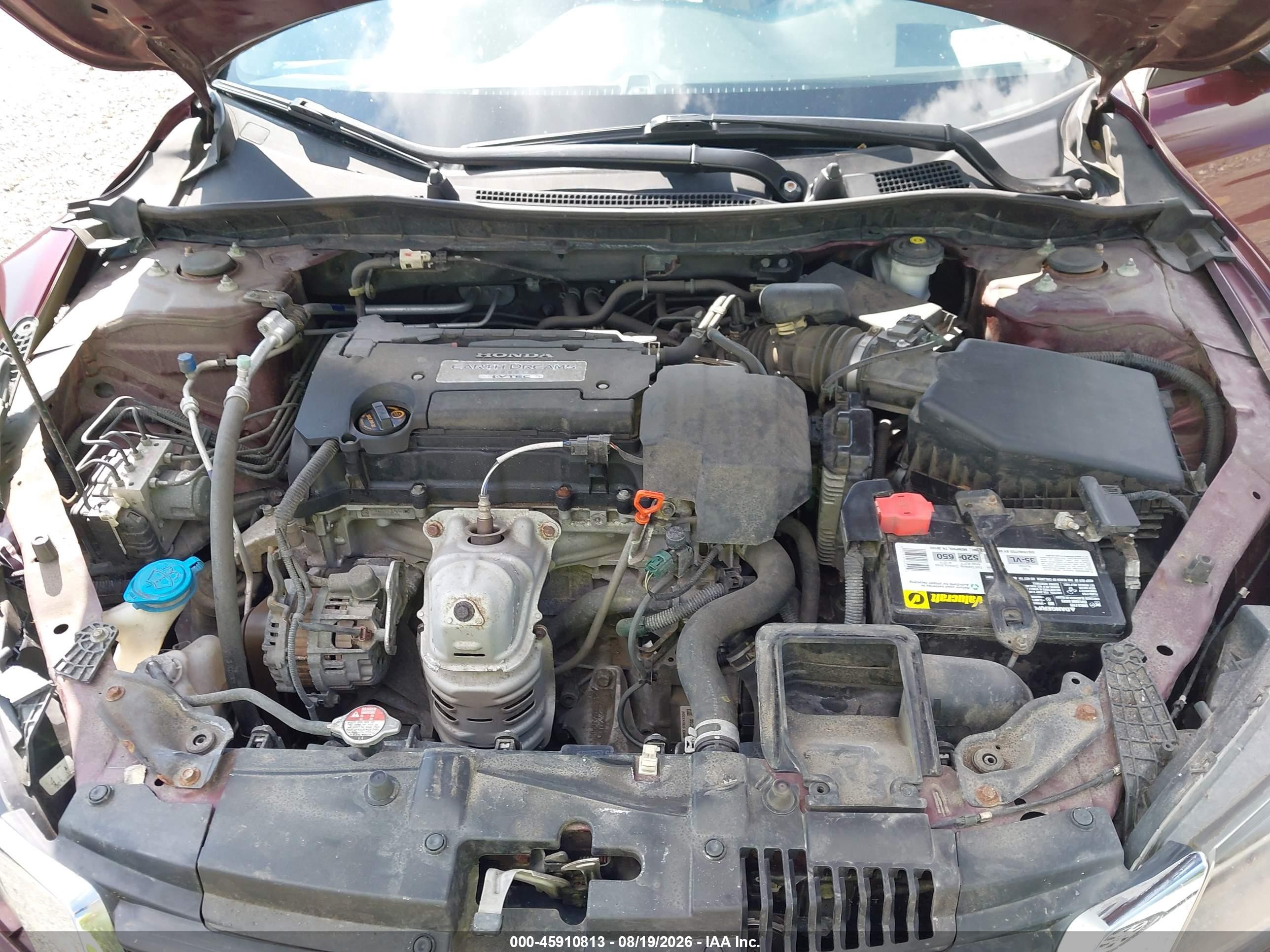 2013 Honda Accord Lx Red vin: 1HGCR2F3XDA241646