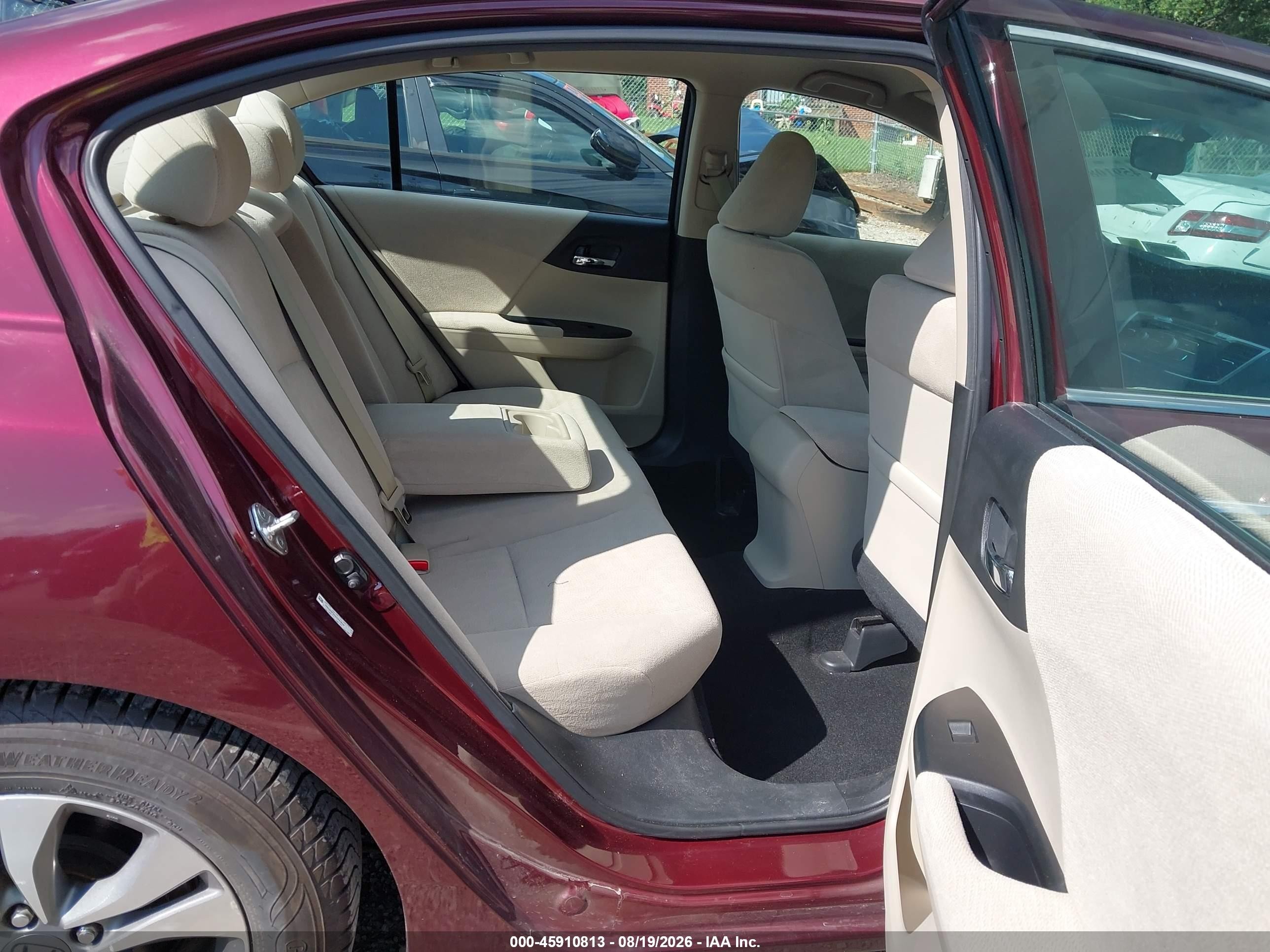 2013 Honda Accord Lx Red vin: 1HGCR2F3XDA241646