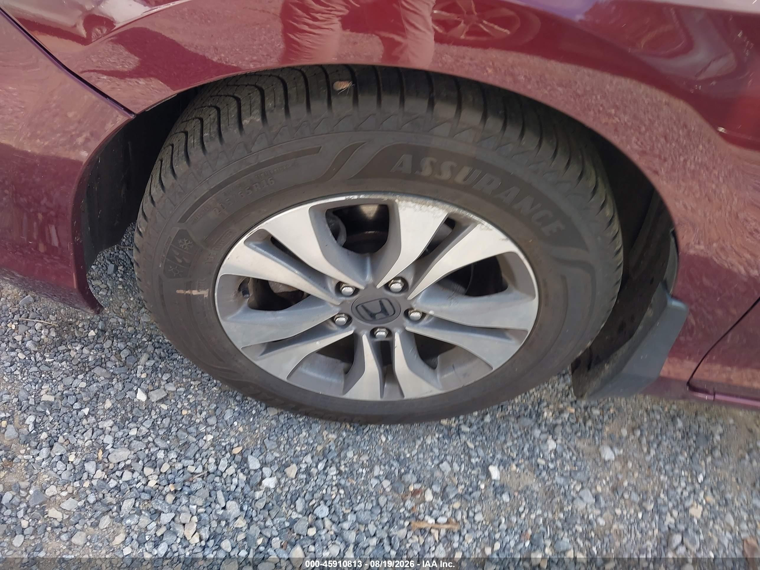2013 Honda Accord Lx Red vin: 1HGCR2F3XDA241646
