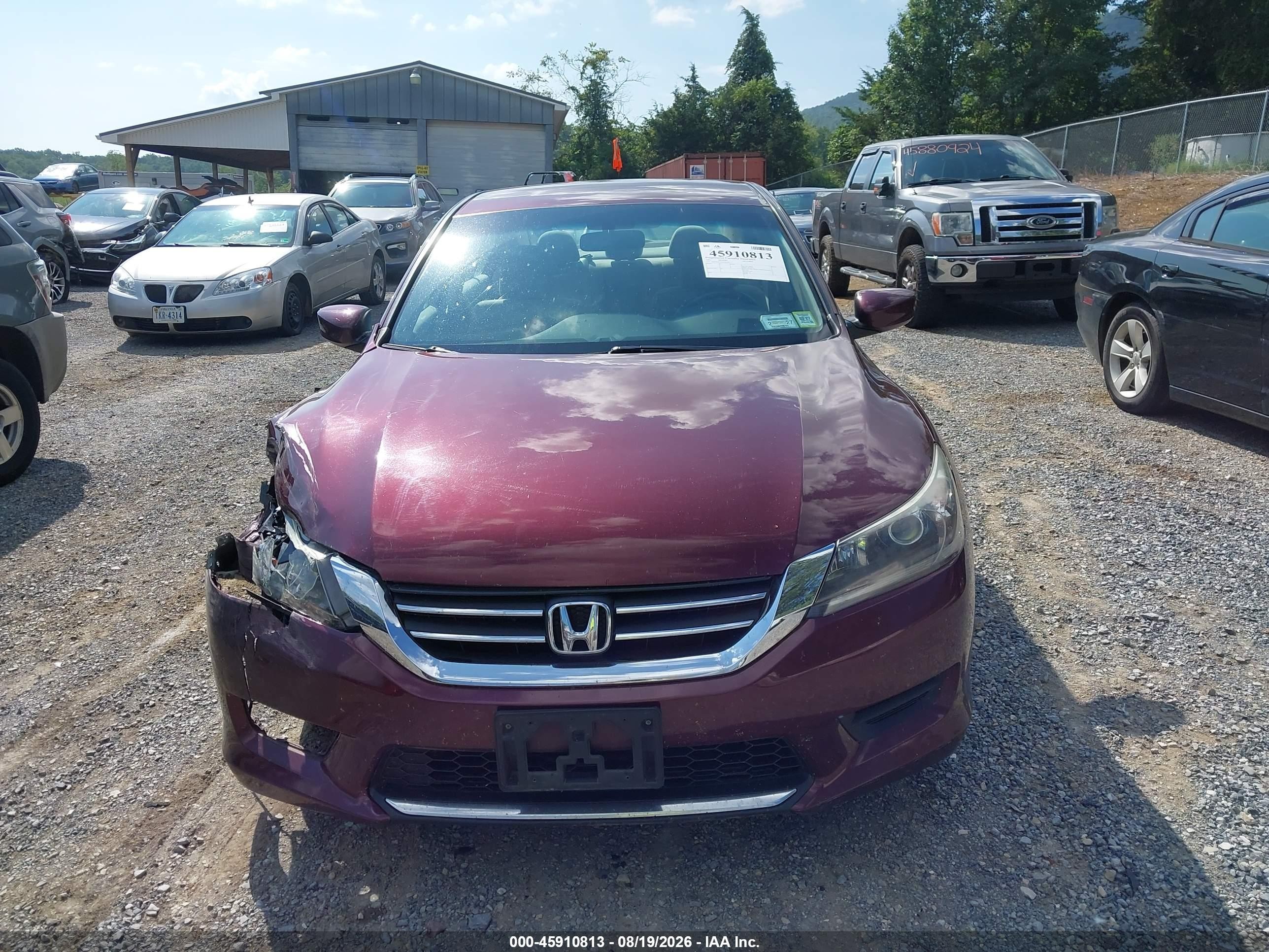 2013 Honda Accord Lx Red vin: 1HGCR2F3XDA241646